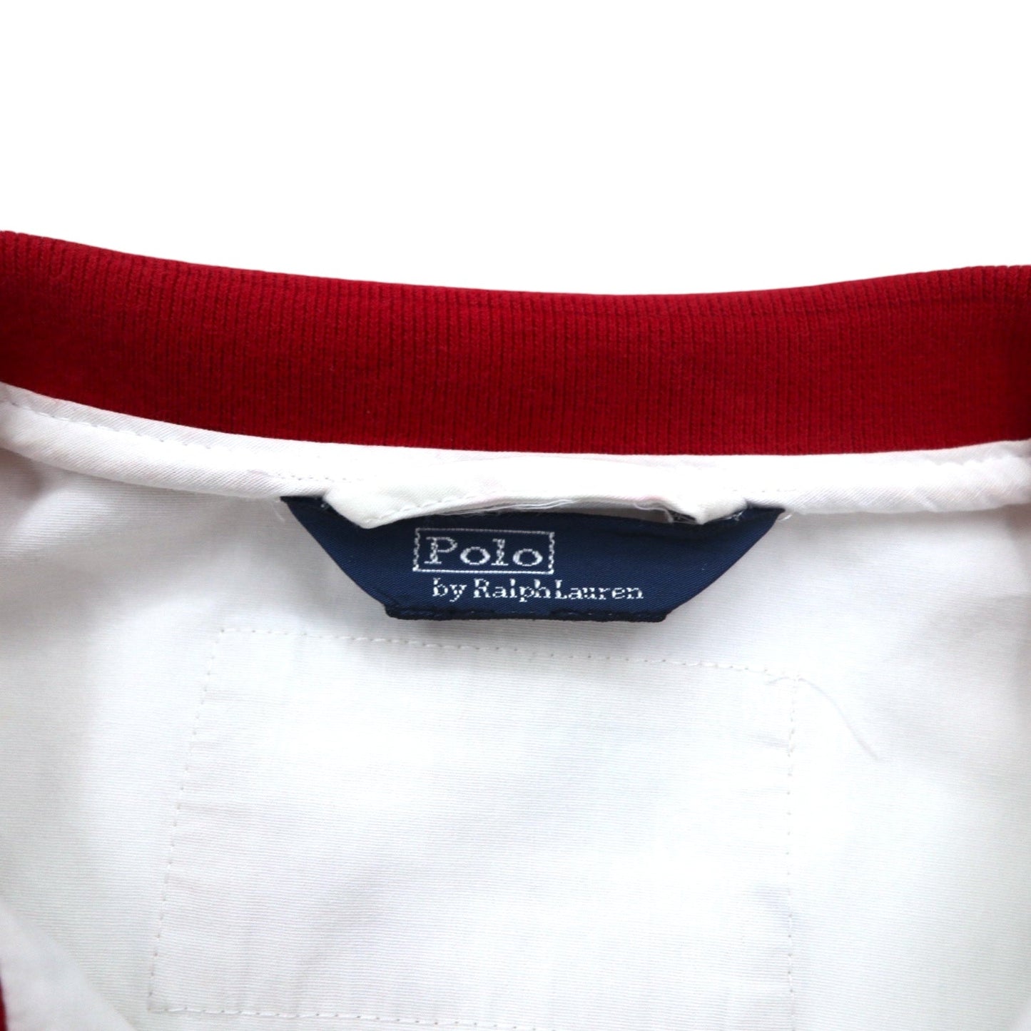 Polo by Ralph Lauren スポーツジャケット M ホワイト トリコロール TALONジップ USA ナンバリング