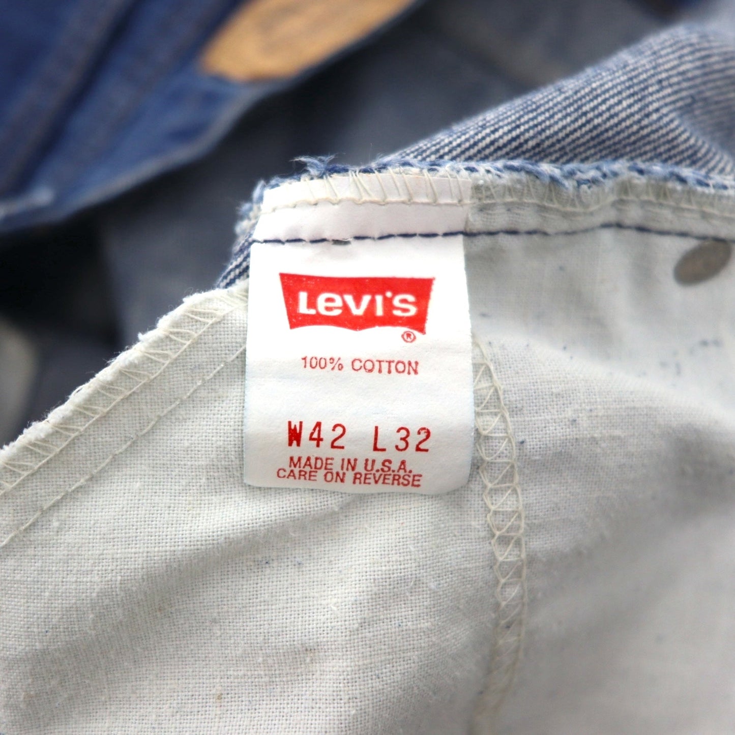 Levi's 90年代 USA製 506 オレンジタブ テーパード デニムパンツ XL インディゴ ブルー ジッパーフライ 40506 0202