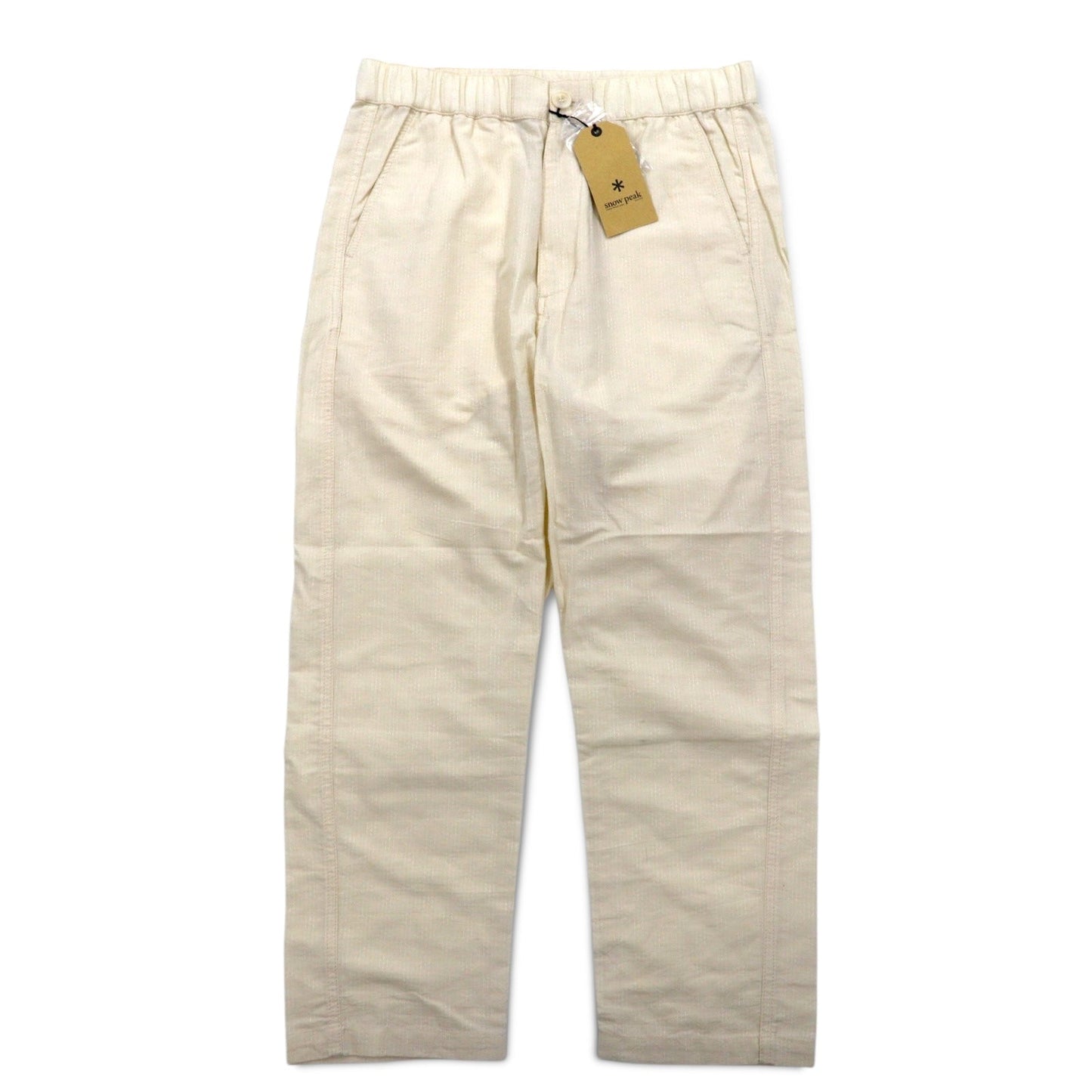 snow peak ドビー 刺し子 野良着パンツ イージーパンツ S アイボリー Dobby Sashiko Noragi Pants PA-16SU303 日本製 未使用品