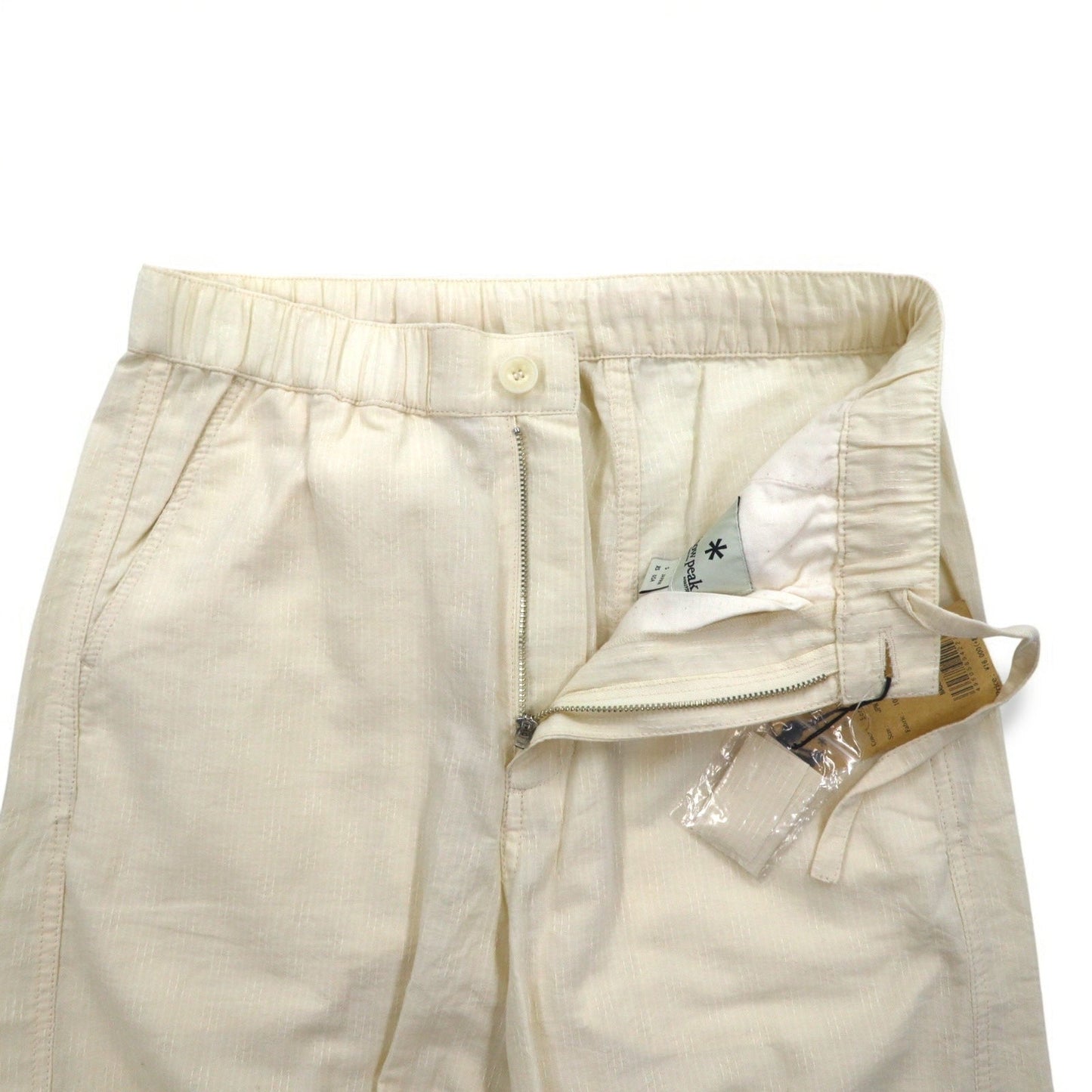 snow peak ドビー 刺し子 野良着パンツ イージーパンツ S アイボリー Dobby Sashiko Noragi Pants PA-16SU303 日本製 未使用品