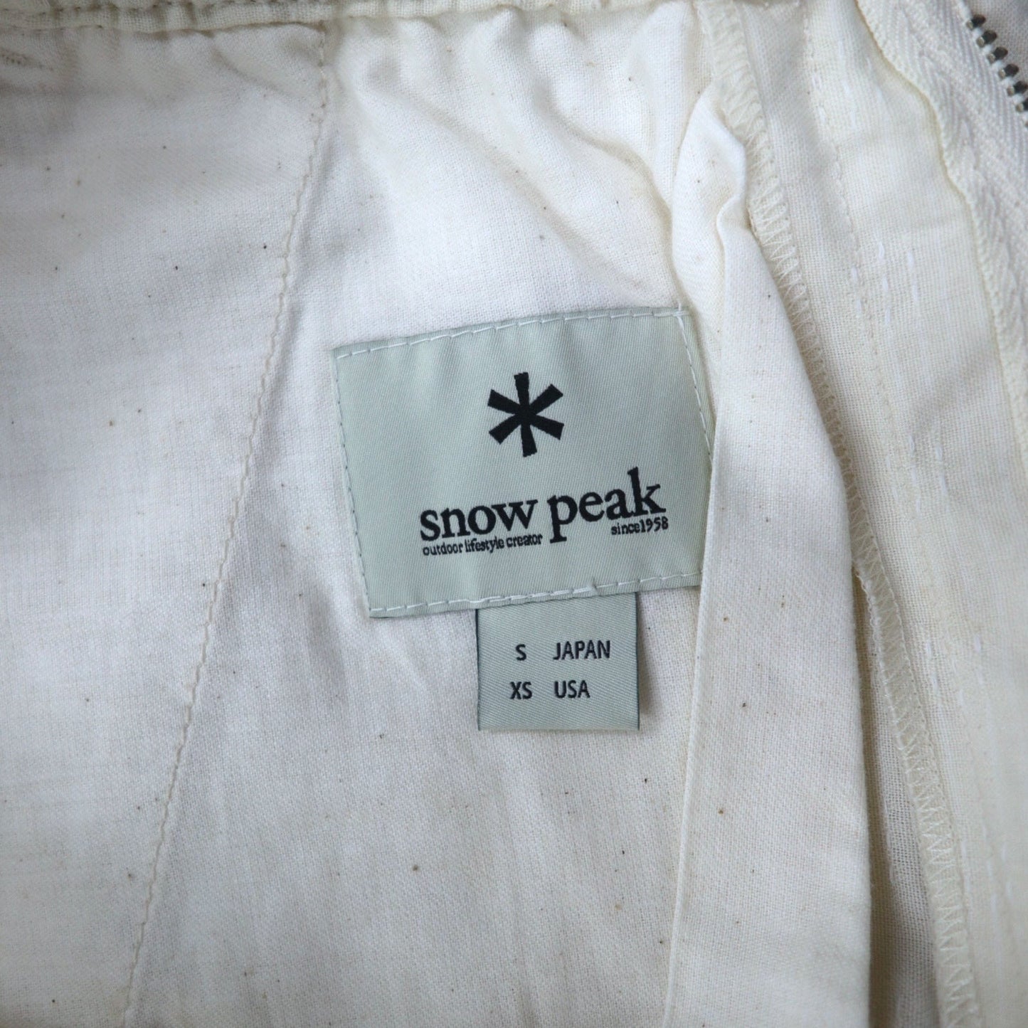 snow peak ドビー 刺し子 野良着パンツ イージーパンツ S アイボリー Dobby Sashiko Noragi Pants PA-16SU303 日本製 未使用品