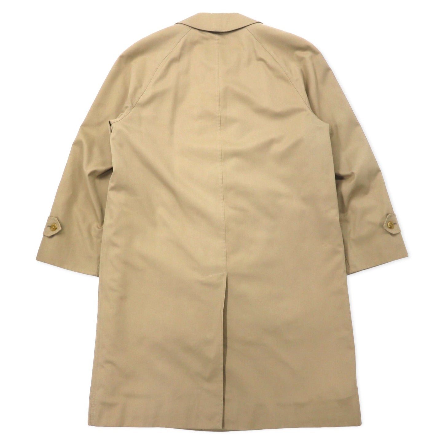 Burberrys イングランド製 オールド バルマカーンコート ステンカラーコート 比翼 XL ベージュ コットン ポリエステル SHEARFORD ノバチェックライナー着脱式