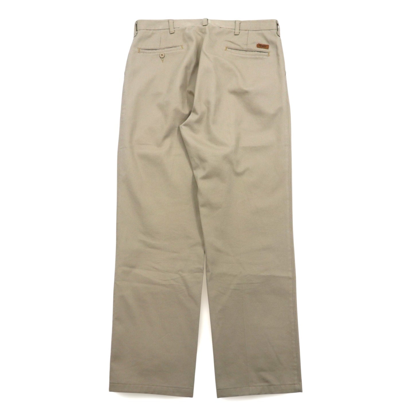 Wrangler Riata タック ワイド チノパンツ L ベージュ コットン 95KH メキシコ製