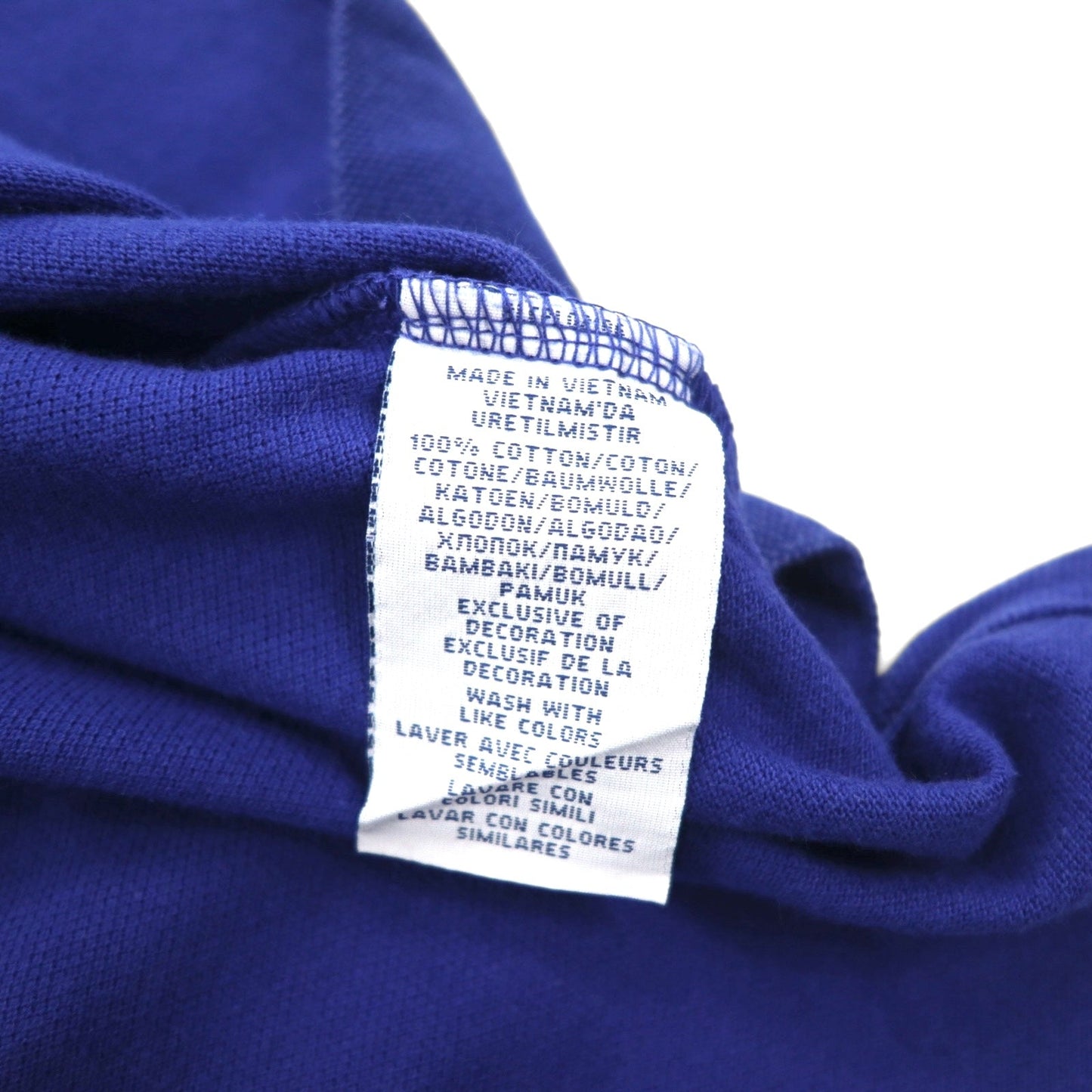 POLO RALPH LAUREN ポロシャツ XL ブルー コットン 鹿の子 CUSTOM FIT スモールポニー刺繍