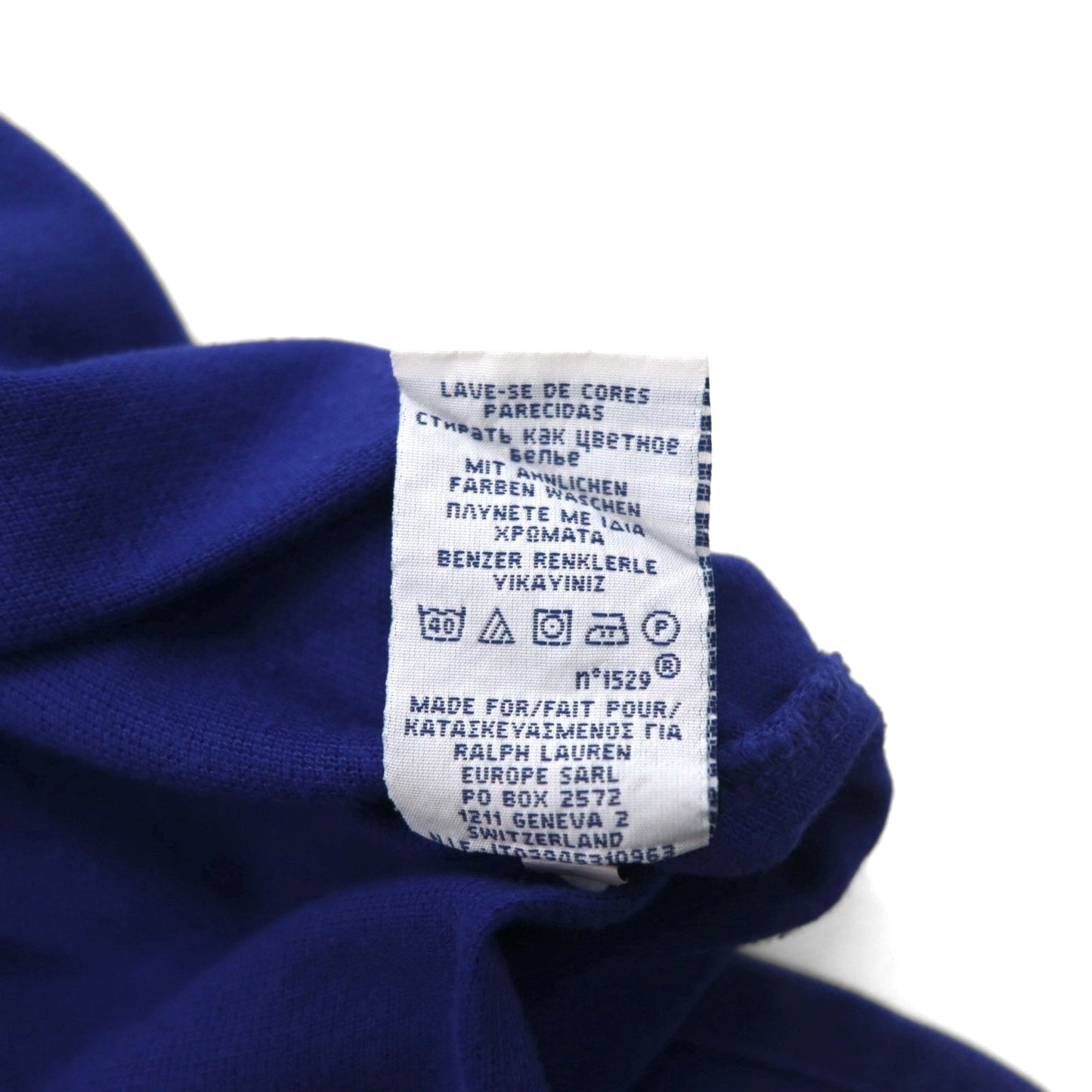 POLO RALPH LAUREN ポロシャツ XL ブルー コットン 鹿の子 CUSTOM FIT スモールポニー刺繍