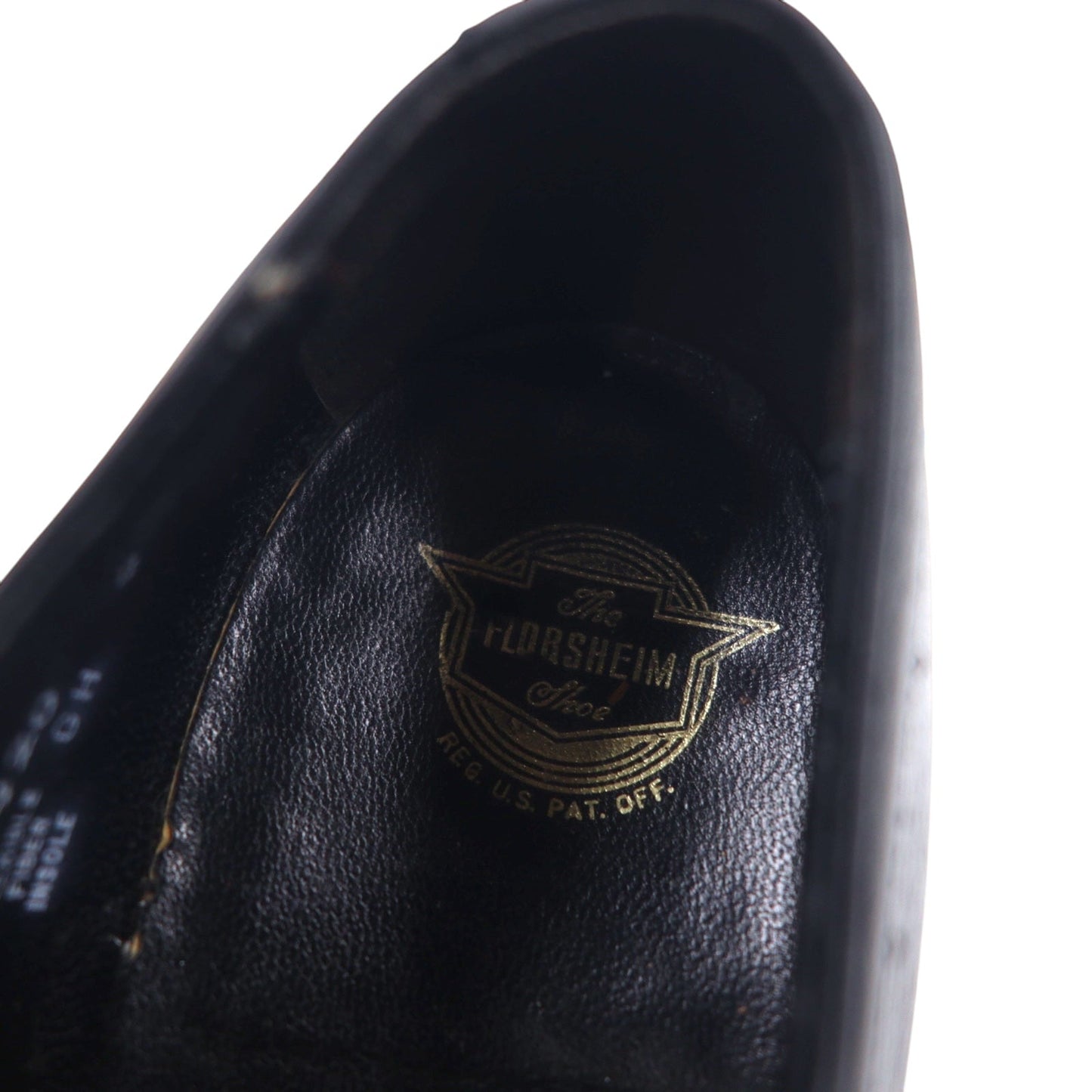 FLORSHEIM 80年代 プレーントゥ ダービー ドレスシューズ 27.5cm ブラック レザー 21804