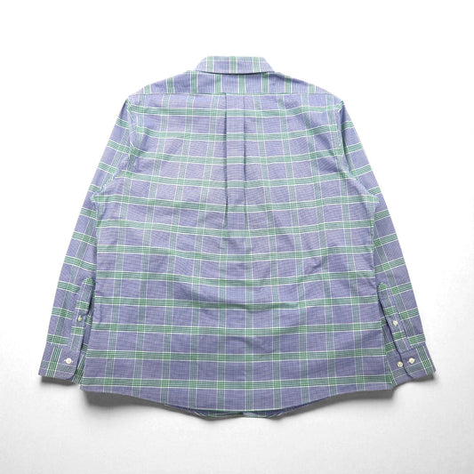 Brooks Brothers REGENT FIT オックスフォード ボタンダウンシャツ XL ブルー チェック コットン