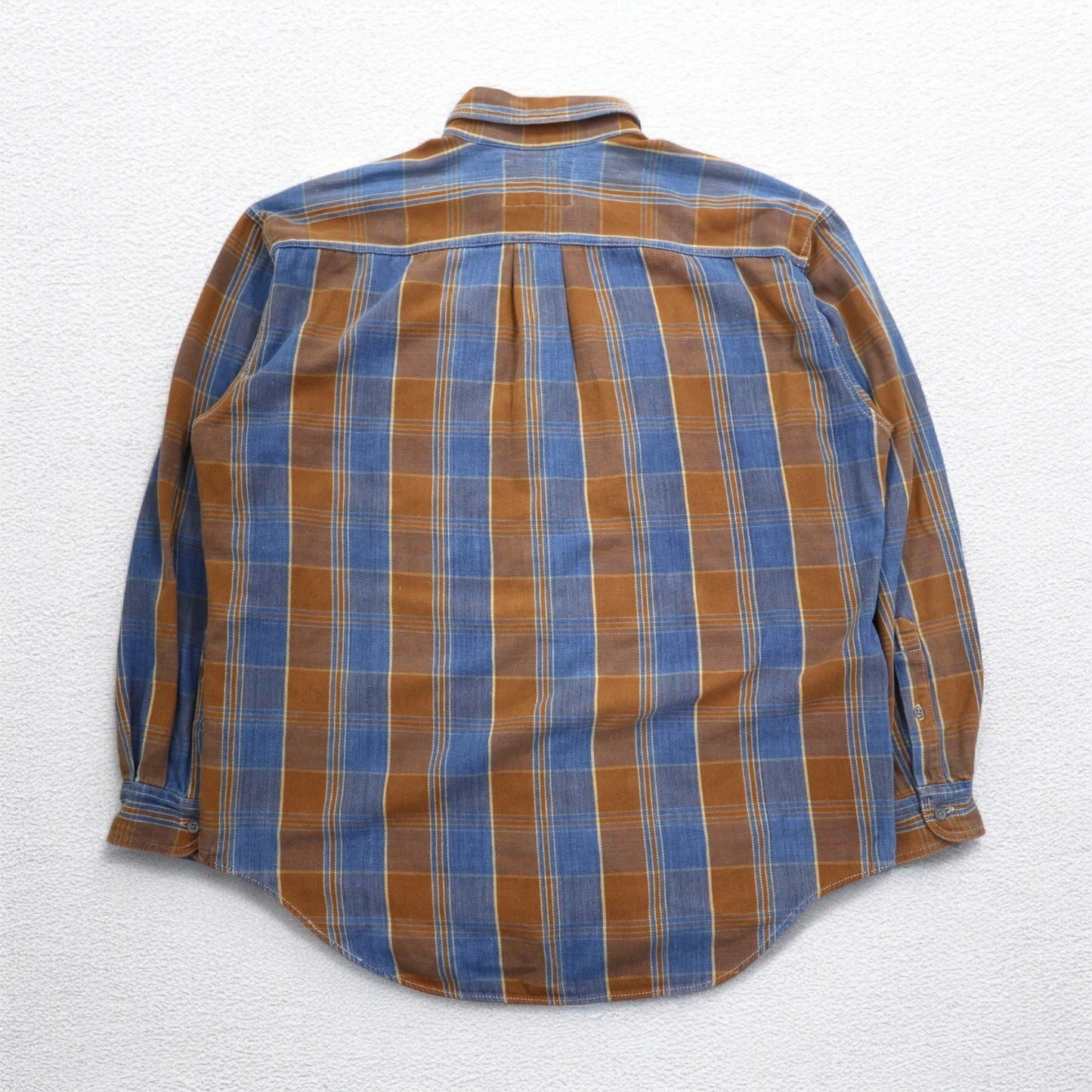 Levi's 90年代 ボタンダウン フランネルシャツ L ブラウン チェック シルバータブ 60507-1282 832M