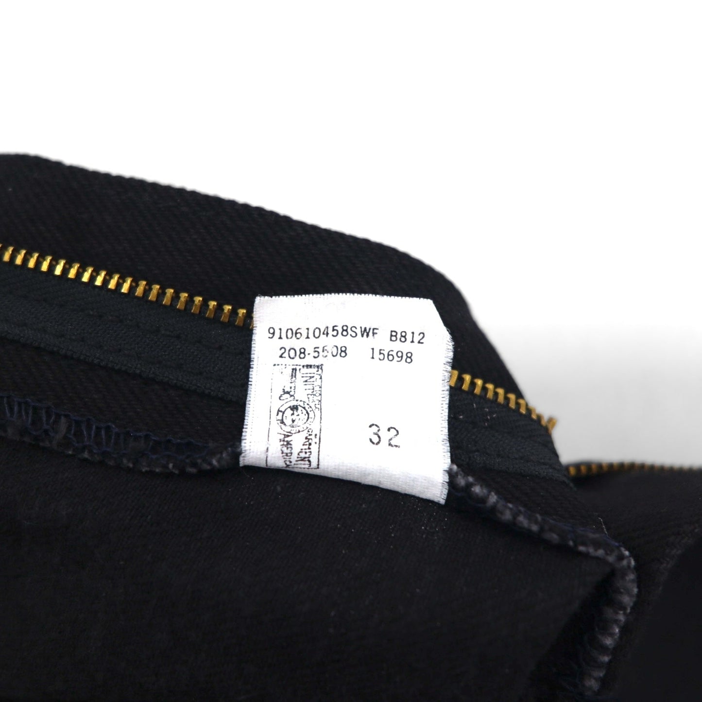 Lee RIDERS 90年代 USA製 リラックスフィット テーパード デニムパンツ XL ブラック ジッパーフライ レザーパッチ 208-5508 デッドストック 未使用品