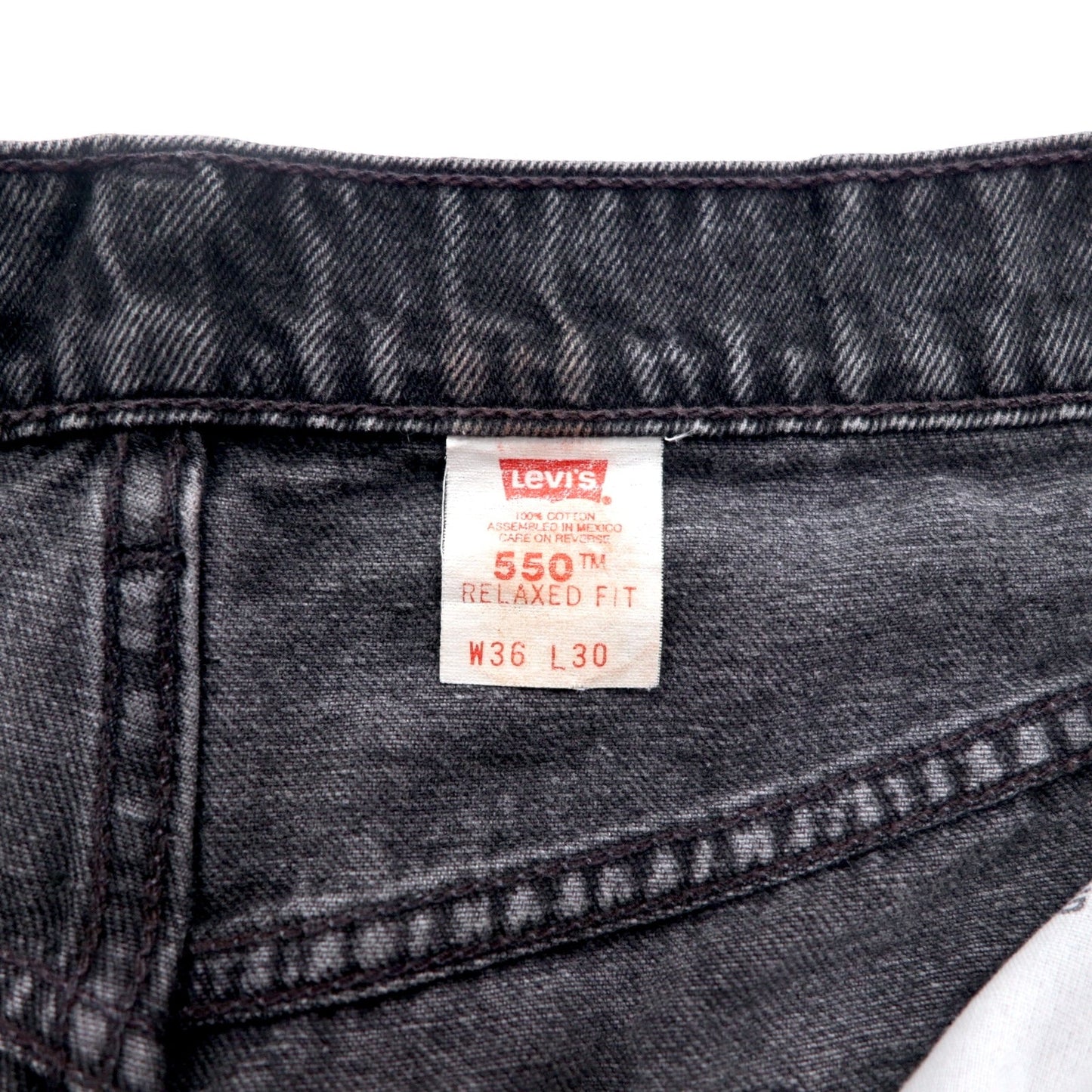 Levi's 90年代 550 バギー テーパード ブラック デニムパンツ L コットン RELAXED FIT 550-0260 メキシコ製