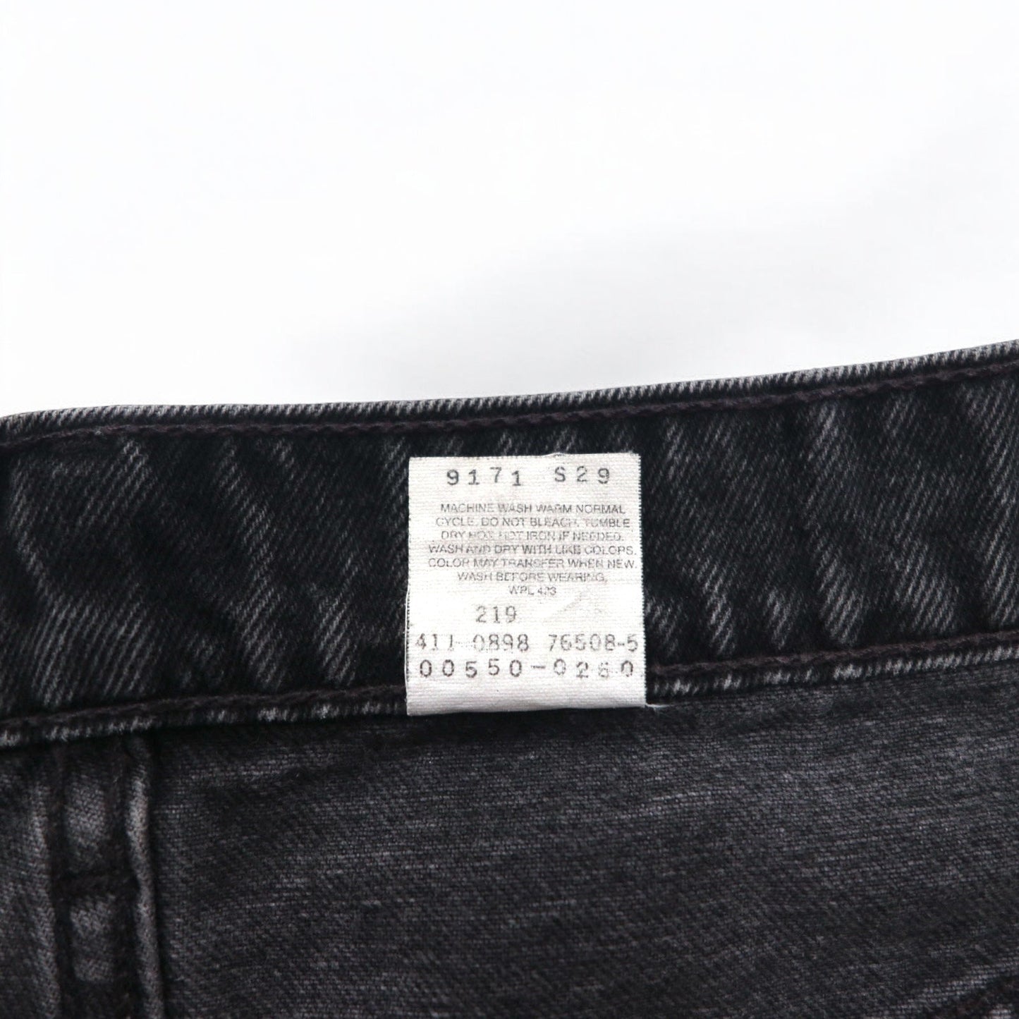 Levi's 90年代 550 バギー テーパード ブラック デニムパンツ L コットン RELAXED FIT 550-0260 メキシコ製