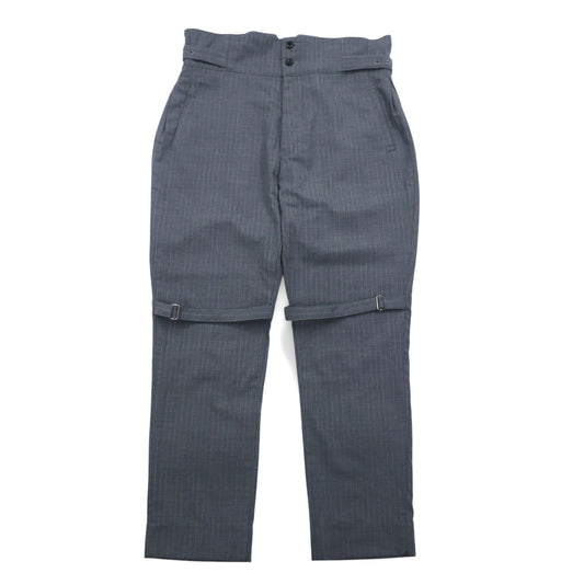 Blackweirdos ボンテージ スラックス パンツ XL グレー  Deformed Bondage pants 日本製