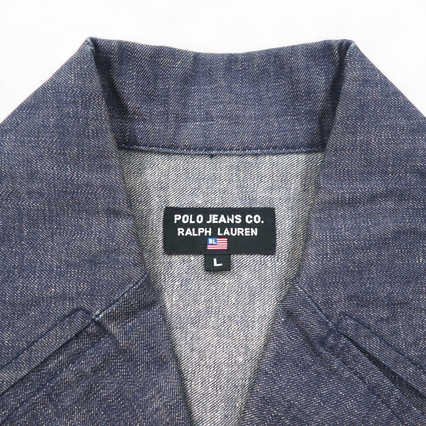 POLO JEANS CO. RALPH LAUREN 90年代 デニム マリンコート カバーオール L インディゴ ブルー