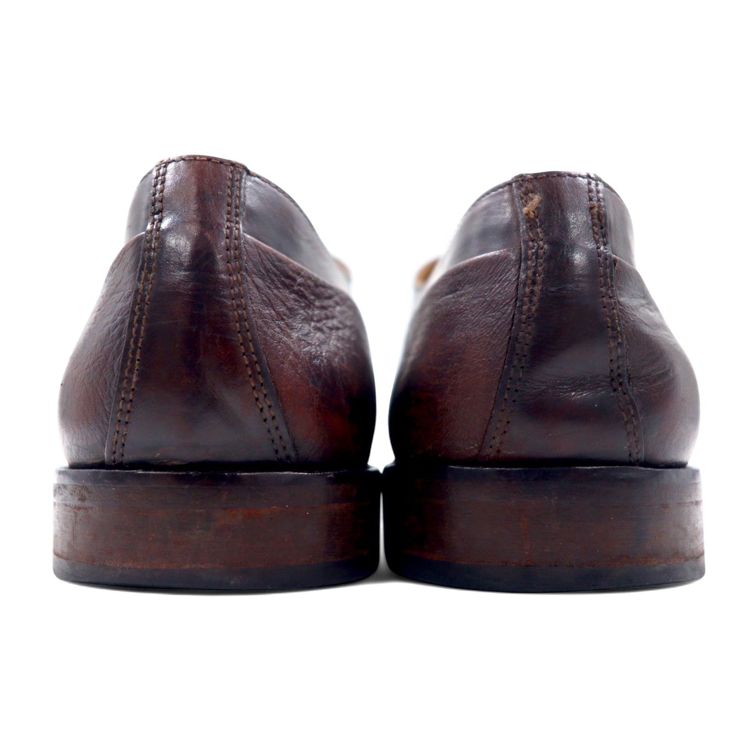 JOHNSTON & MURPHY イタリア製 メダリオン セミブローグ ドレスシューズ 28cm ブラウン レザー CELLINI 3182