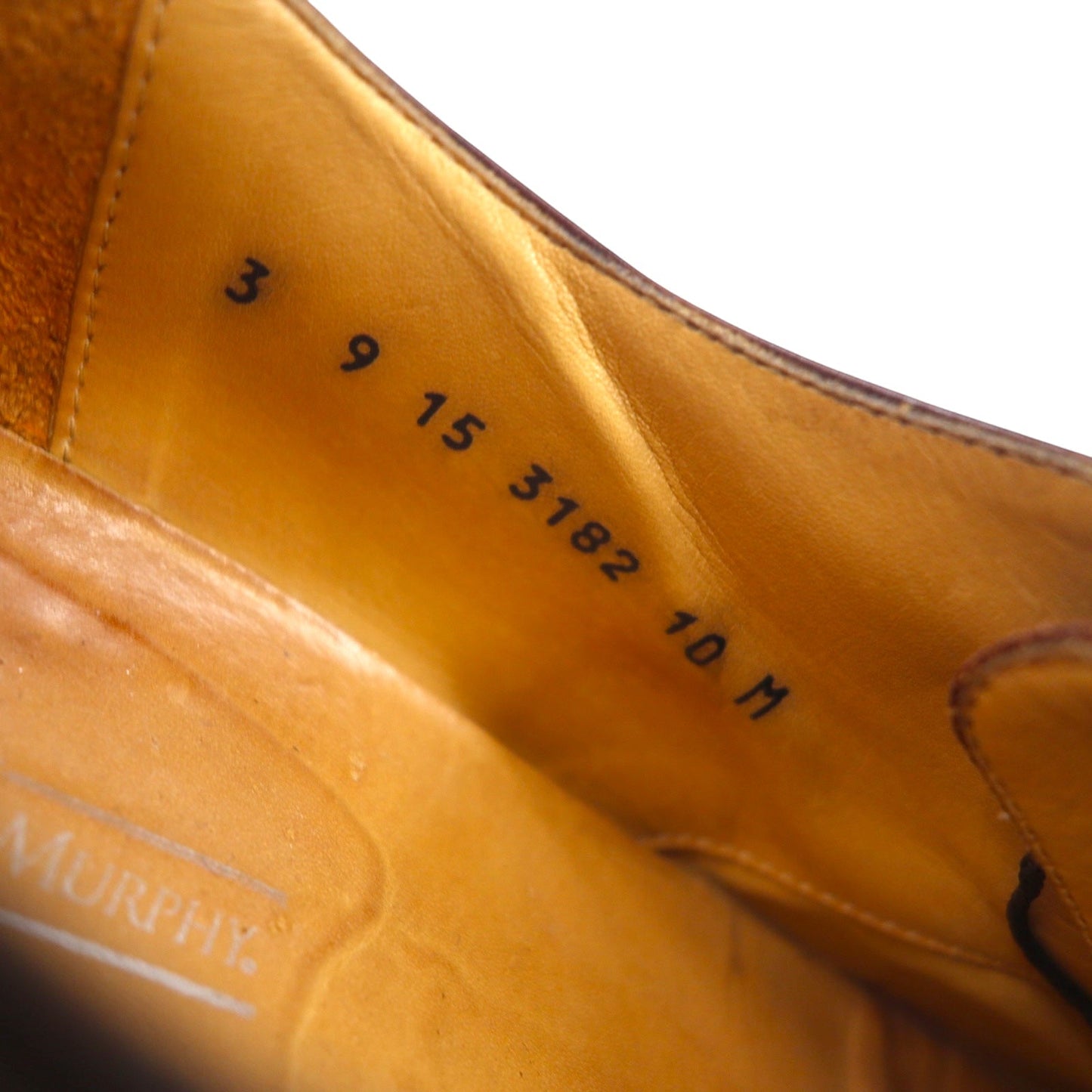 JOHNSTON & MURPHY イタリア製 メダリオン セミブローグ ドレスシューズ 28cm ブラウン レザー CELLINI 3182