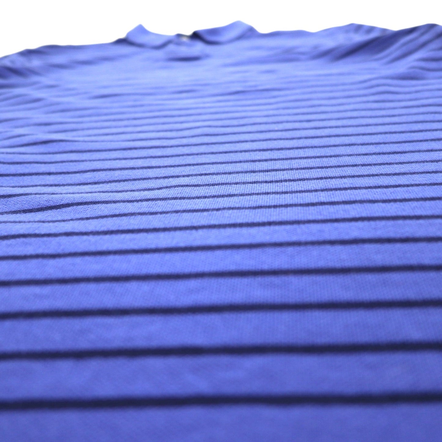 POLO RALPH LAUREN カスタムフィット ボーダー ポロシャツ XL CUSTOM FIT ブルー 鹿の子 スモールポニー刺繍