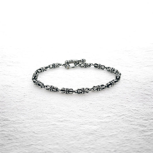 Vintage Gothic Chain Blacelet トグル チェーン ブレスレット シルバー 925 ゴシック クラウン