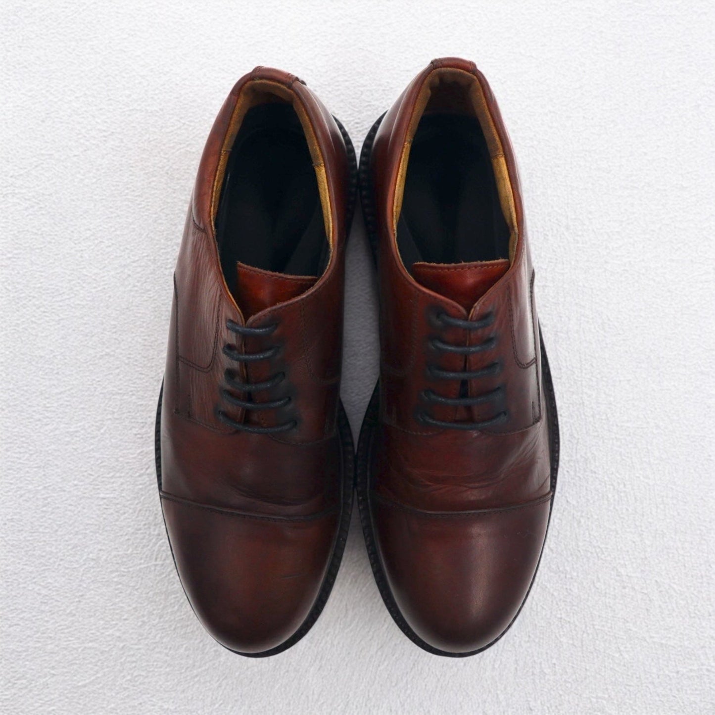 JOHNSTON & MURPHY イタリア製 ストレートチップ ドレスシューズ 26cm ブラウン レザー 20-2028 11625