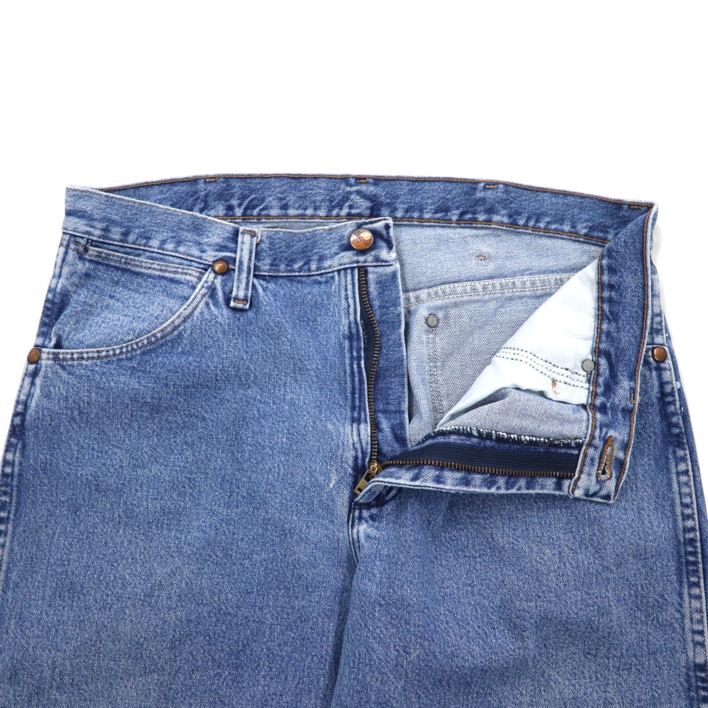 Wrangler 90年代 デニムパンツ 33 ブルー コットン ジッパーフライ 13MWZGK