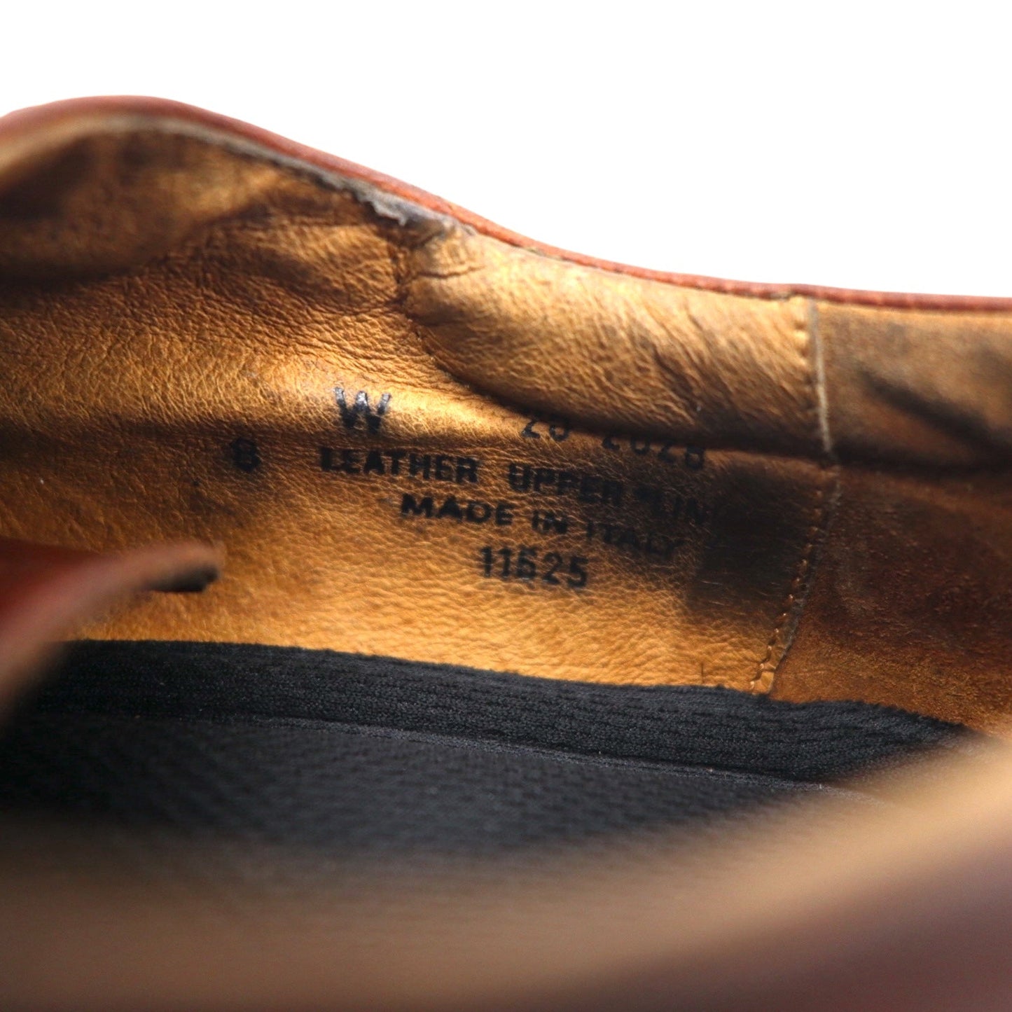 JOHNSTON & MURPHY イタリア製 ストレートチップ ドレスシューズ 26cm ブラウン レザー 20-2028 11625