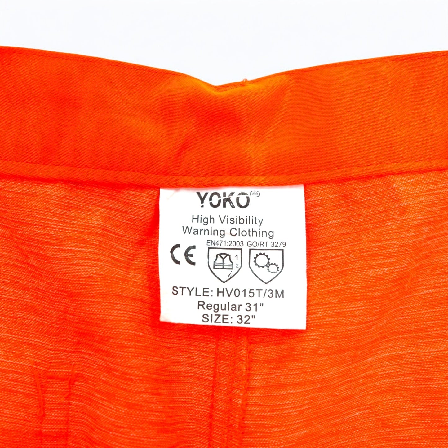 Euro Work Pants ユーロワーク YOKO リフレクター ワークパンツ L オレンジ ポリエステル