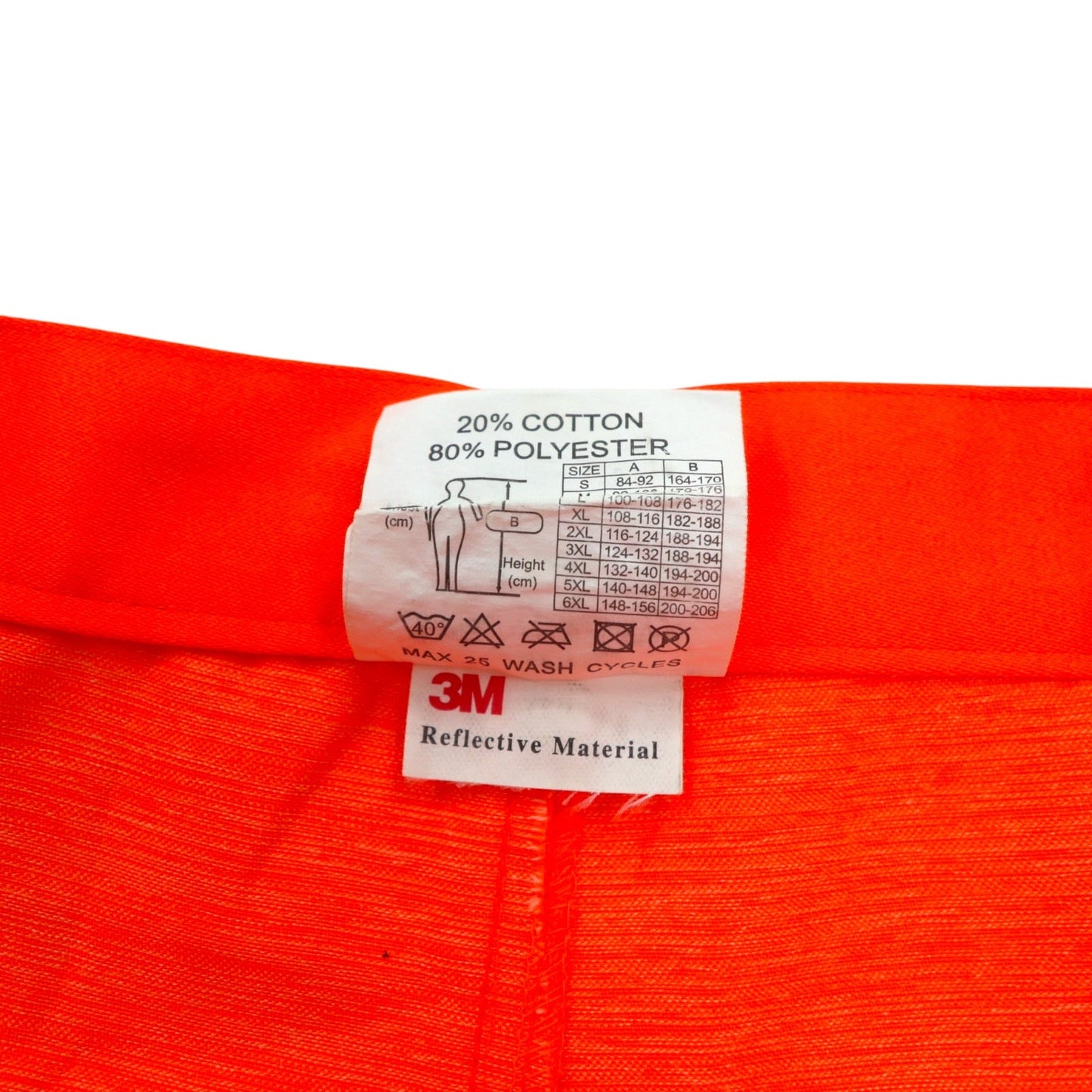 Euro Work Pants ユーロワーク YOKO リフレクター ワークパンツ L オレンジ ポリエステル