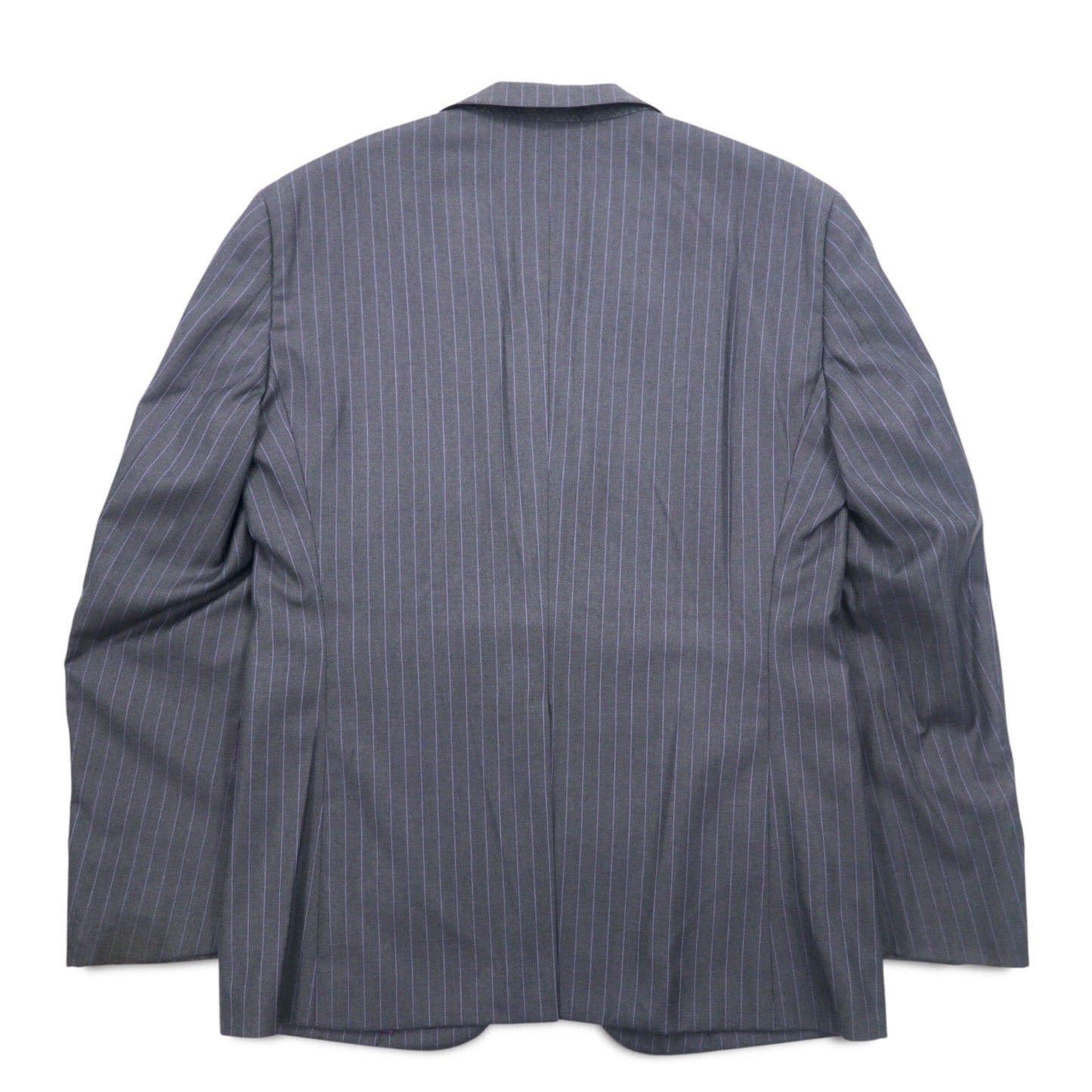 Loro Piana × MENS CLUB HASHIMOTO 2B スーツ セットアップ L グレー ストライプ ウール シルク混 日本製