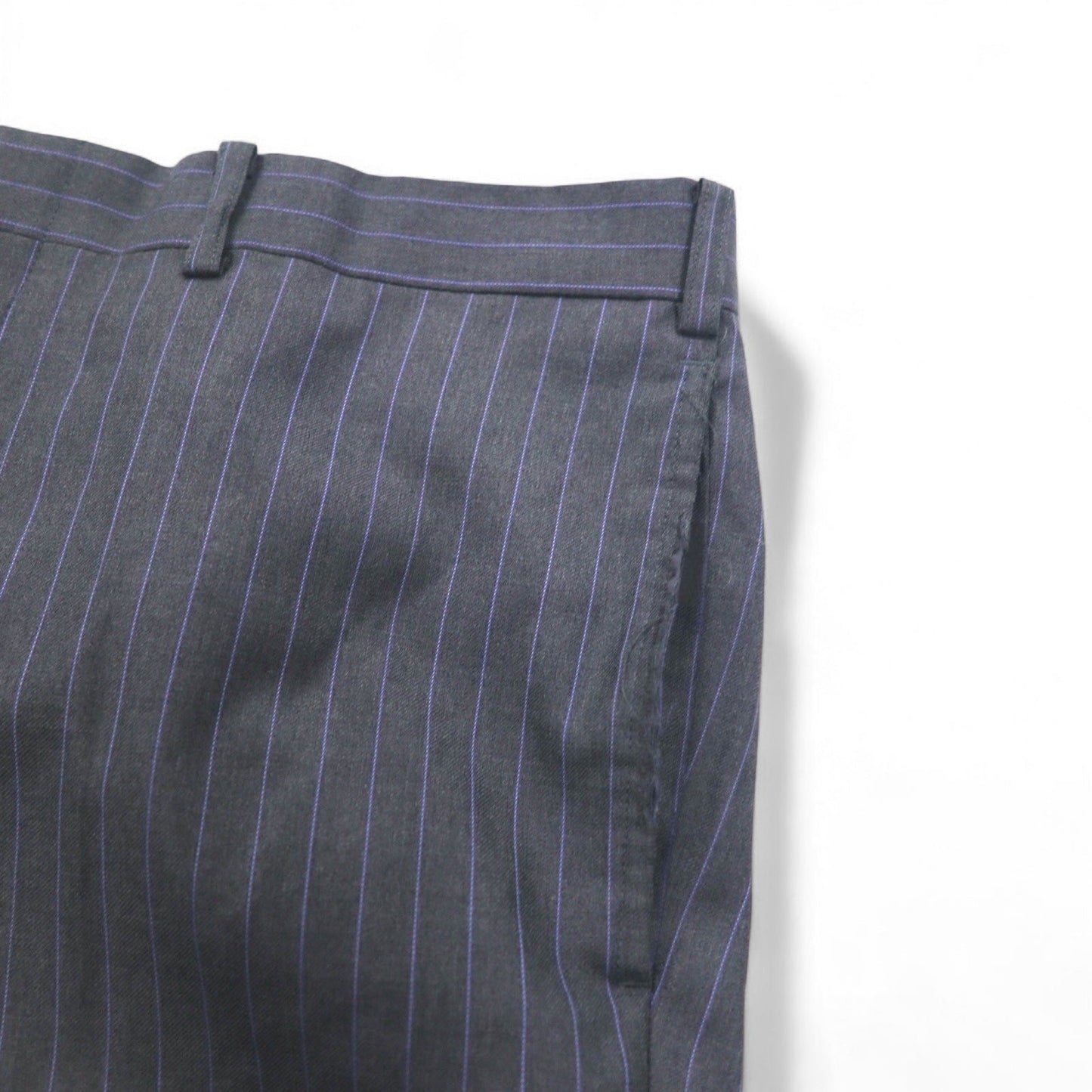 Loro Piana × MENS CLUB HASHIMOTO 2B スーツ セットアップ L グレー ストライプ ウール シルク混 日本製