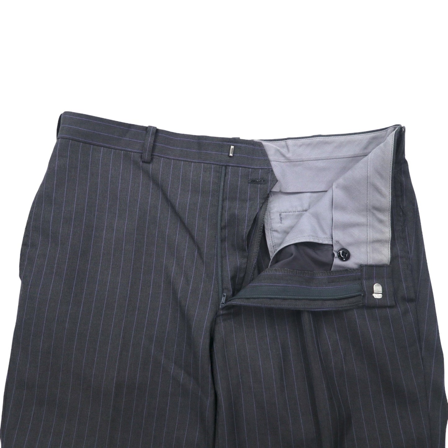 Loro Piana × MENS CLUB HASHIMOTO 2B スーツ セットアップ L グレー ストライプ ウール シルク混 日本製