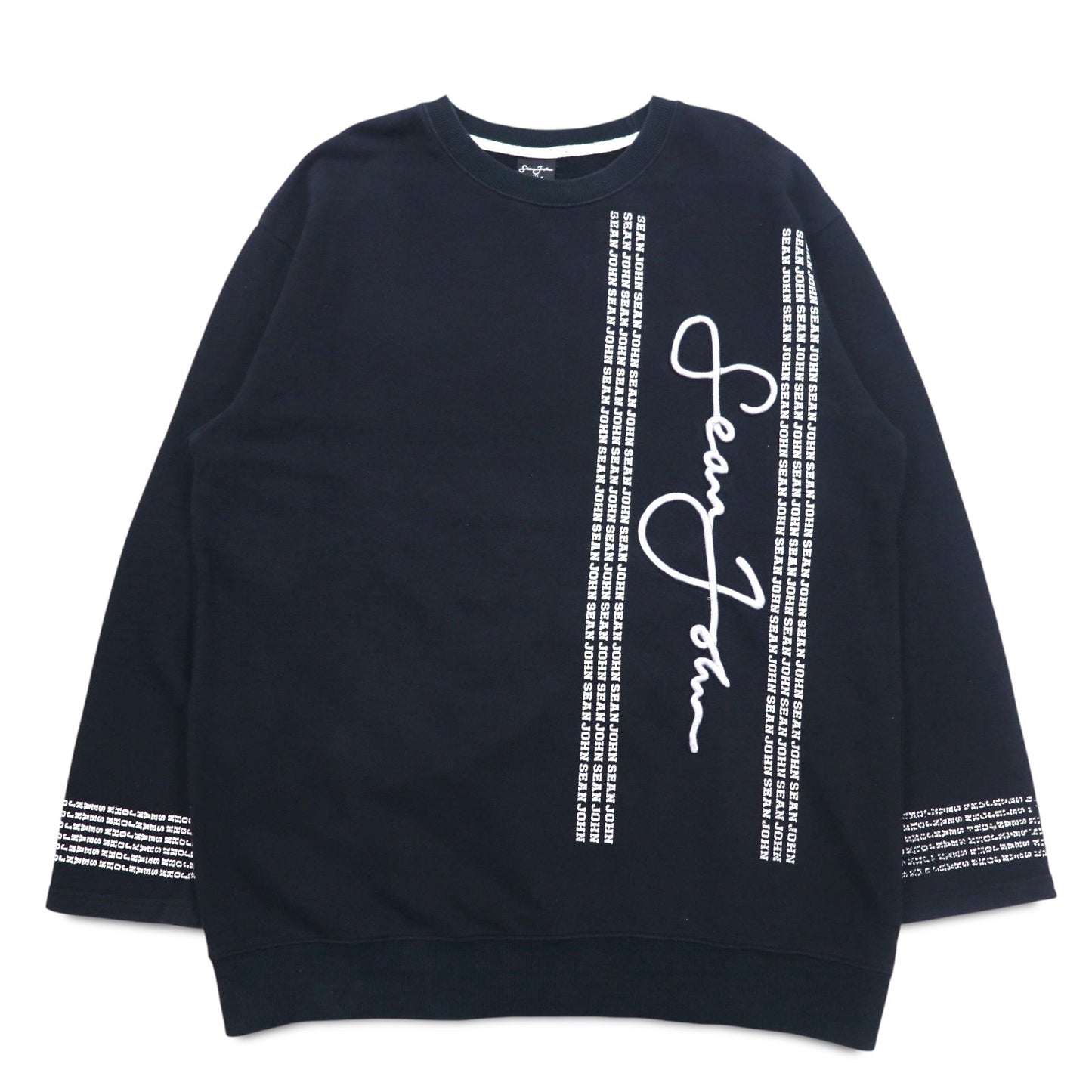 Sean John 90年代 クルーネック スウェット XL ブラック コットン