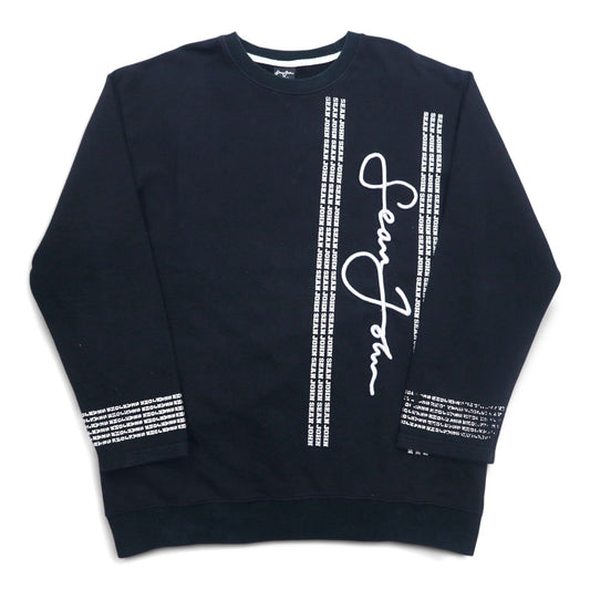 Sean John 90年代 クルーネック スウェット XL ブラック コットン