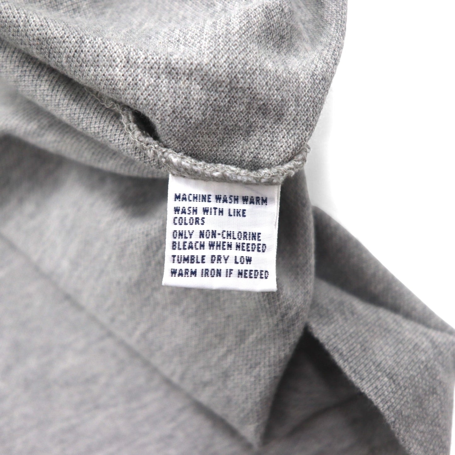 Polo by Ralph Lauren 90年代 ポロシャツ 3XL BIG ビッグサイズ グレー コットン 鹿の子 スモールポニー刺繍 未使用品