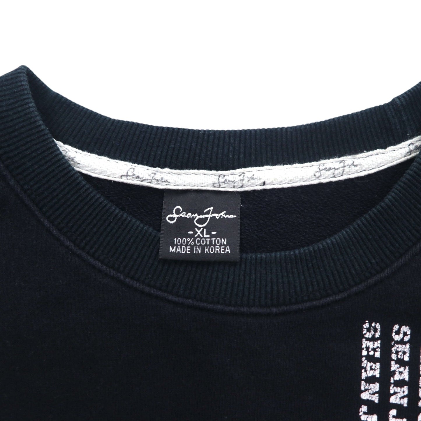 Sean John 90年代 クルーネック スウェット XL ブラック コットン