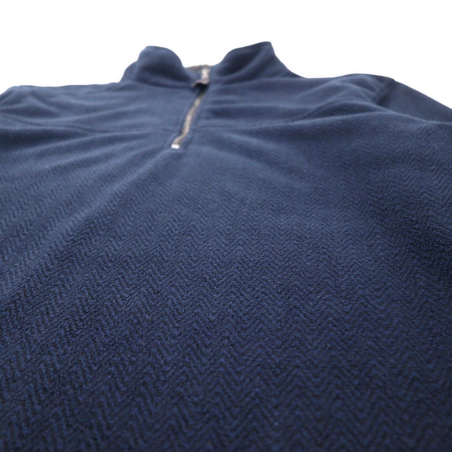 LONDON FOG COLLECTION ハーフジップ フリースジャケット XL ネイビー ポリエステル ビッグサイズ