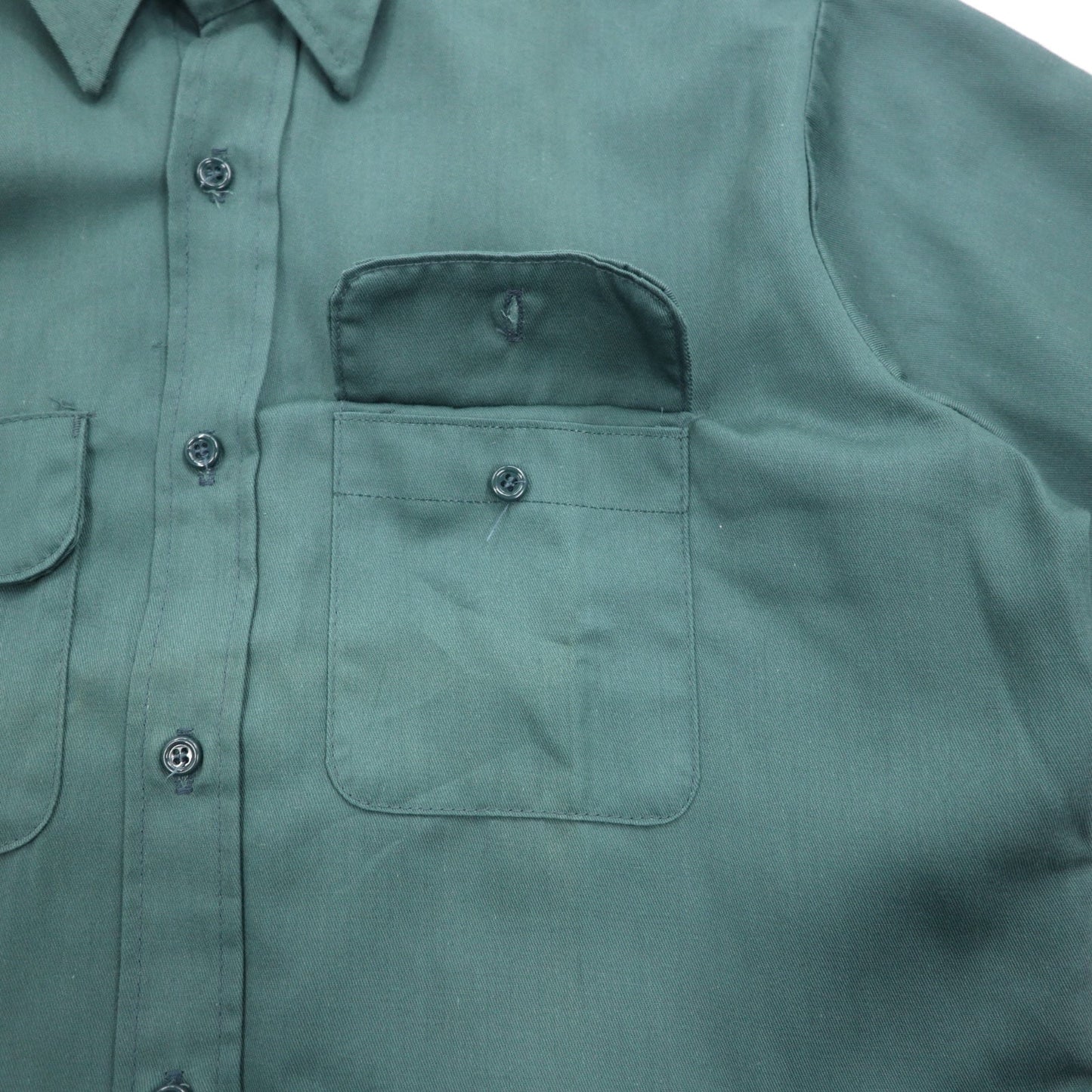 FIVE BROTHER 90年代 USA製 ツイル ワークシャツ L カーキ ポリエステル コットン ACWA ユニオンメイド UNION MADE
