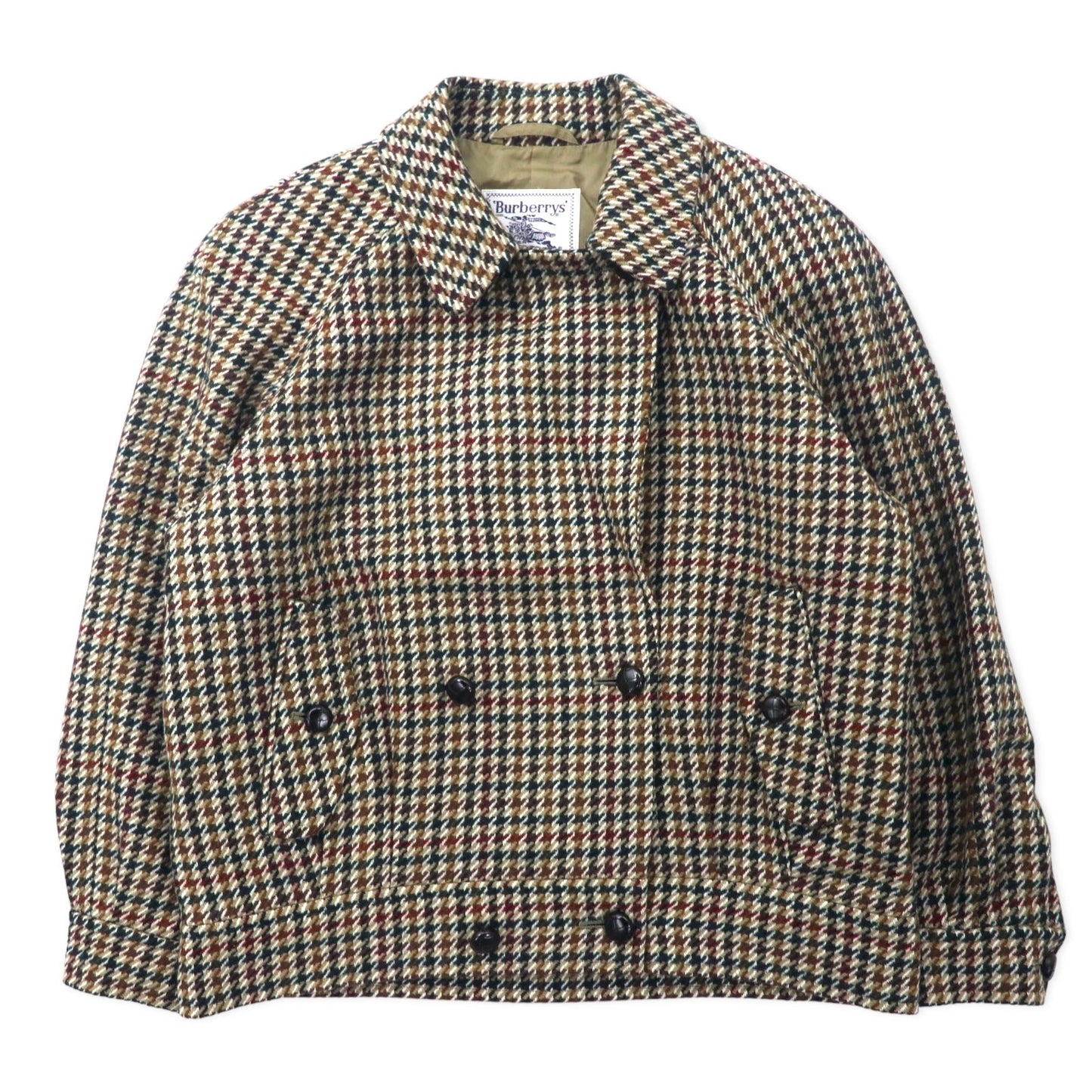 Burberrys × WILLIAM BROWN オールド ダブル ツイードジャケット 11AR ブラウン ガンクラブチェック ウール