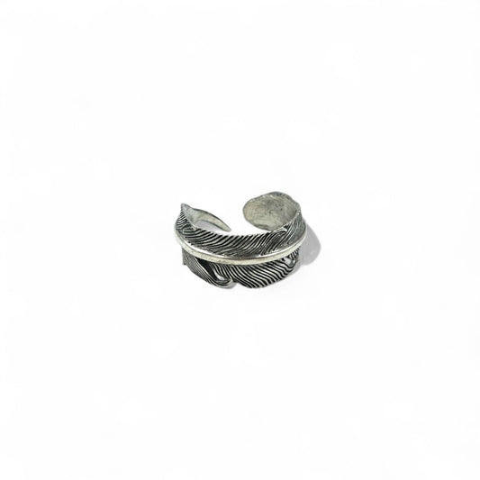 Vintage Silver Feather Ring フェザー リング 指輪 18号 シルバー 925 ネイティブアメリカン