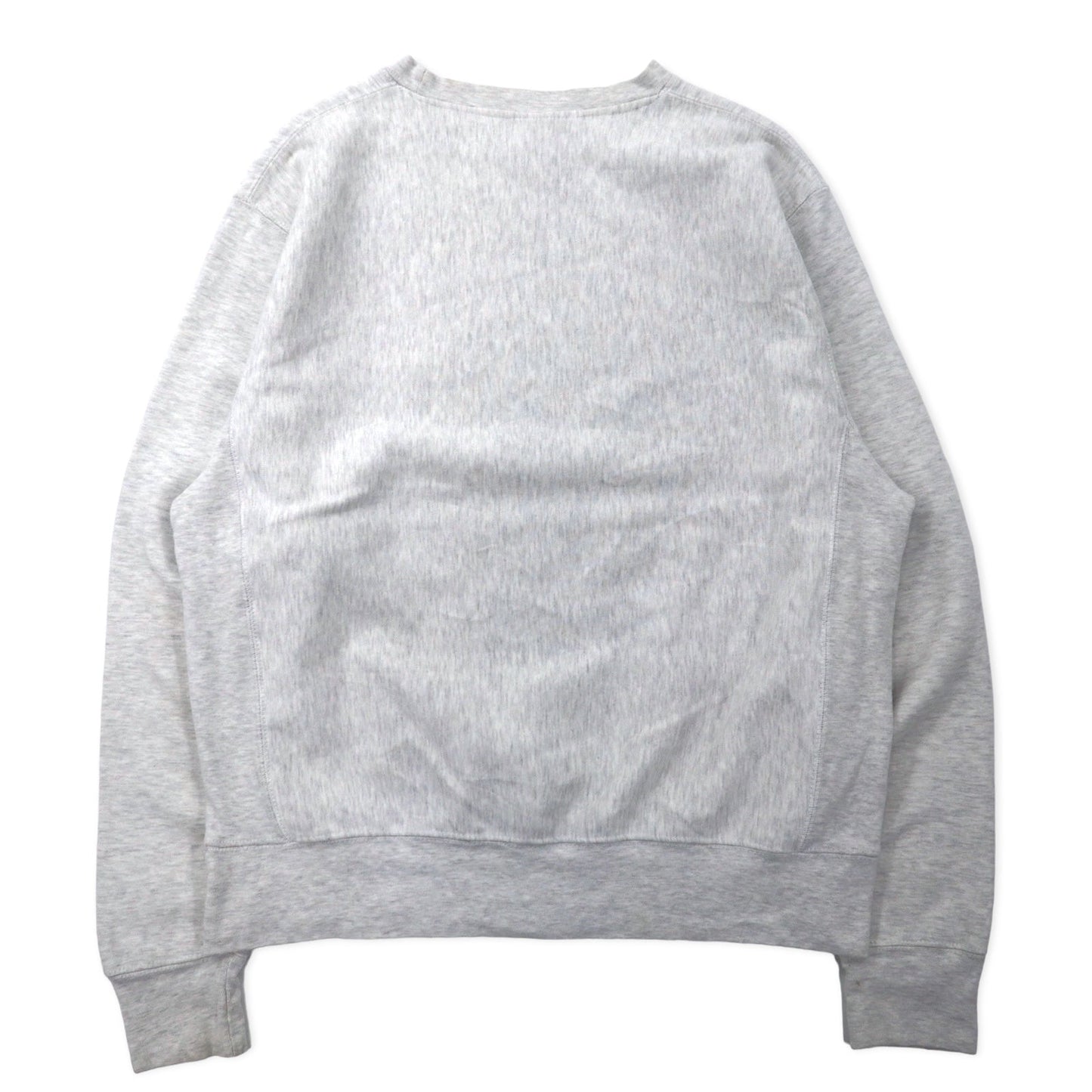 J AMERICA カレッジ プリント スウェット L グレー コットン パキ綿 GLEN LAKE MICHIGAN ビッグサイズ リバースウィーブ