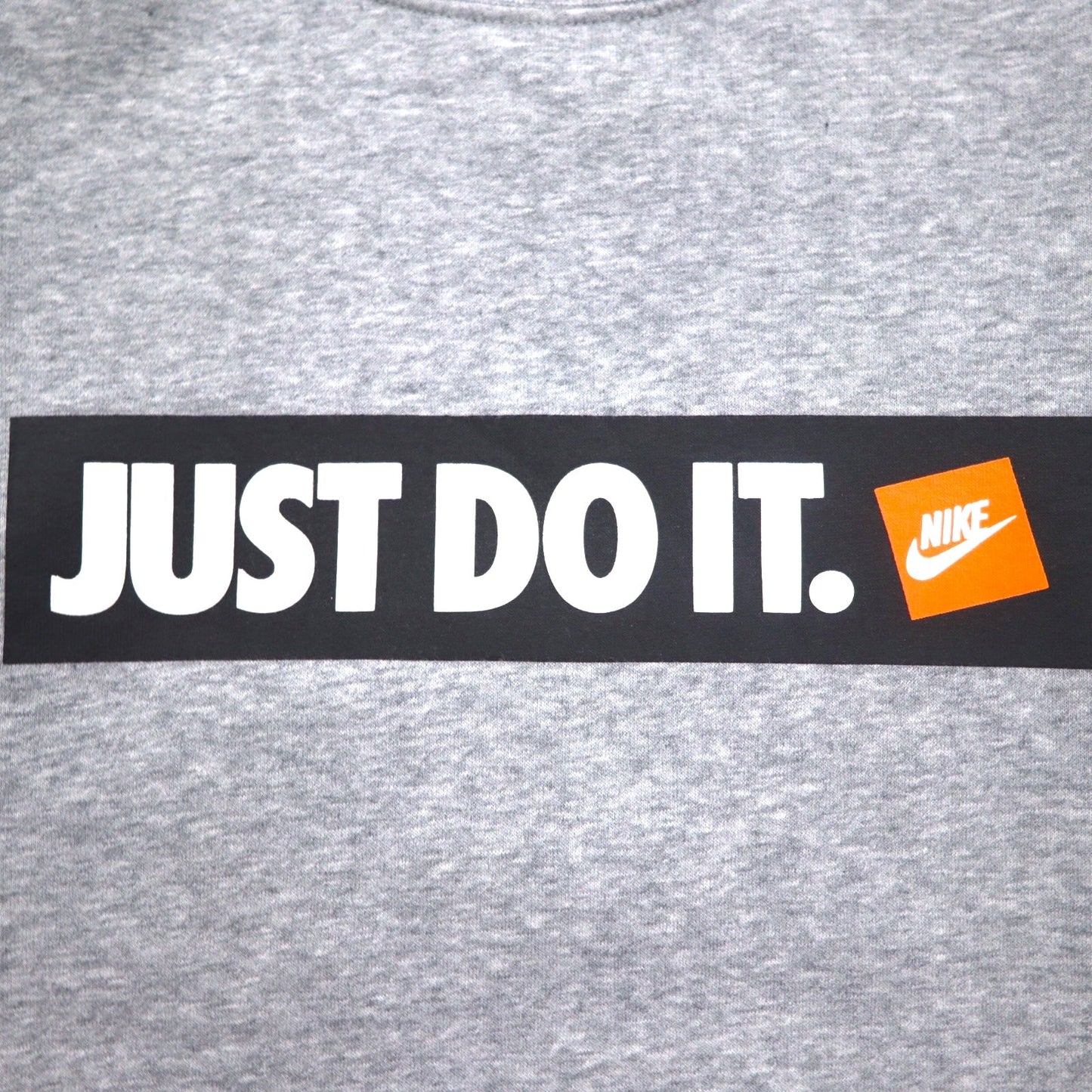 NIKE HBR フリースクルー スウェット S グレー コットン 裏起毛 JUST DO IT. 928700-063