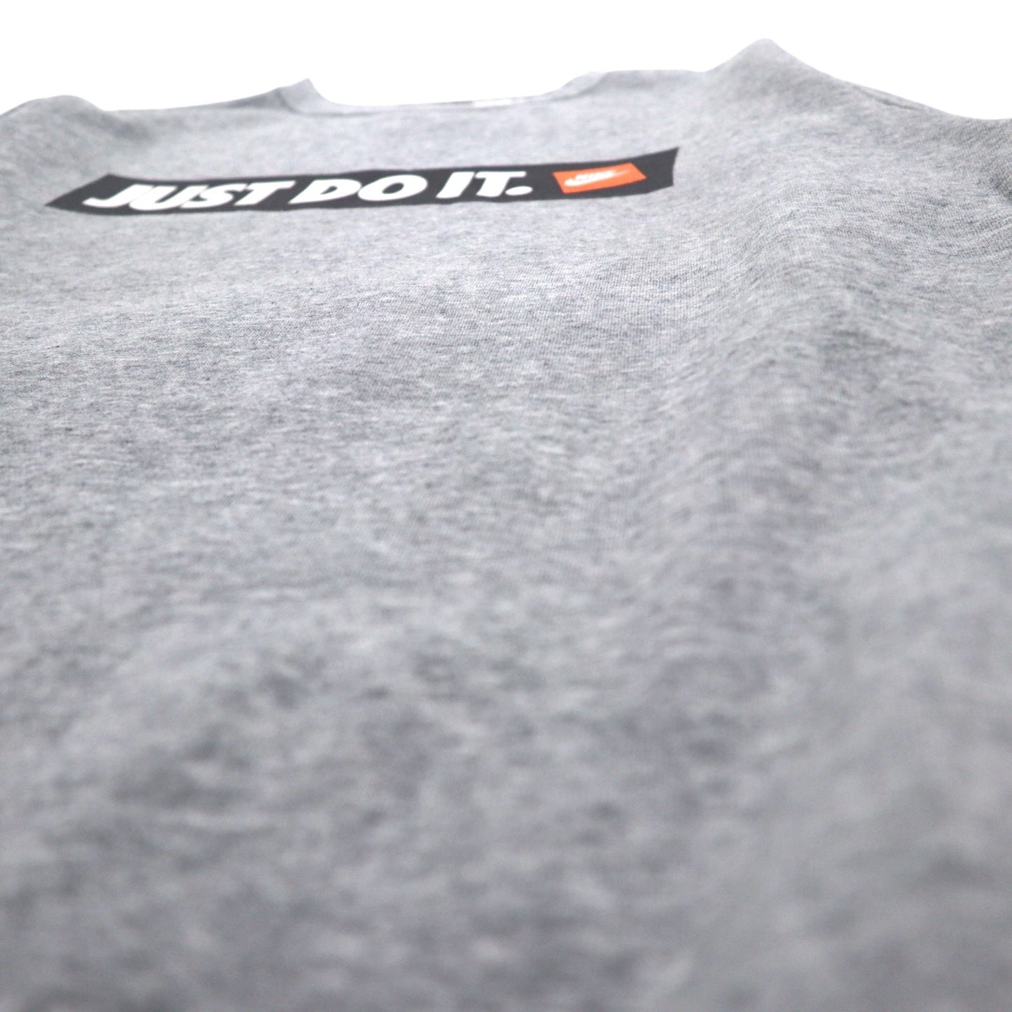 NIKE HBR フリースクルー スウェット S グレー コットン 裏起毛 JUST DO IT. 928700-063