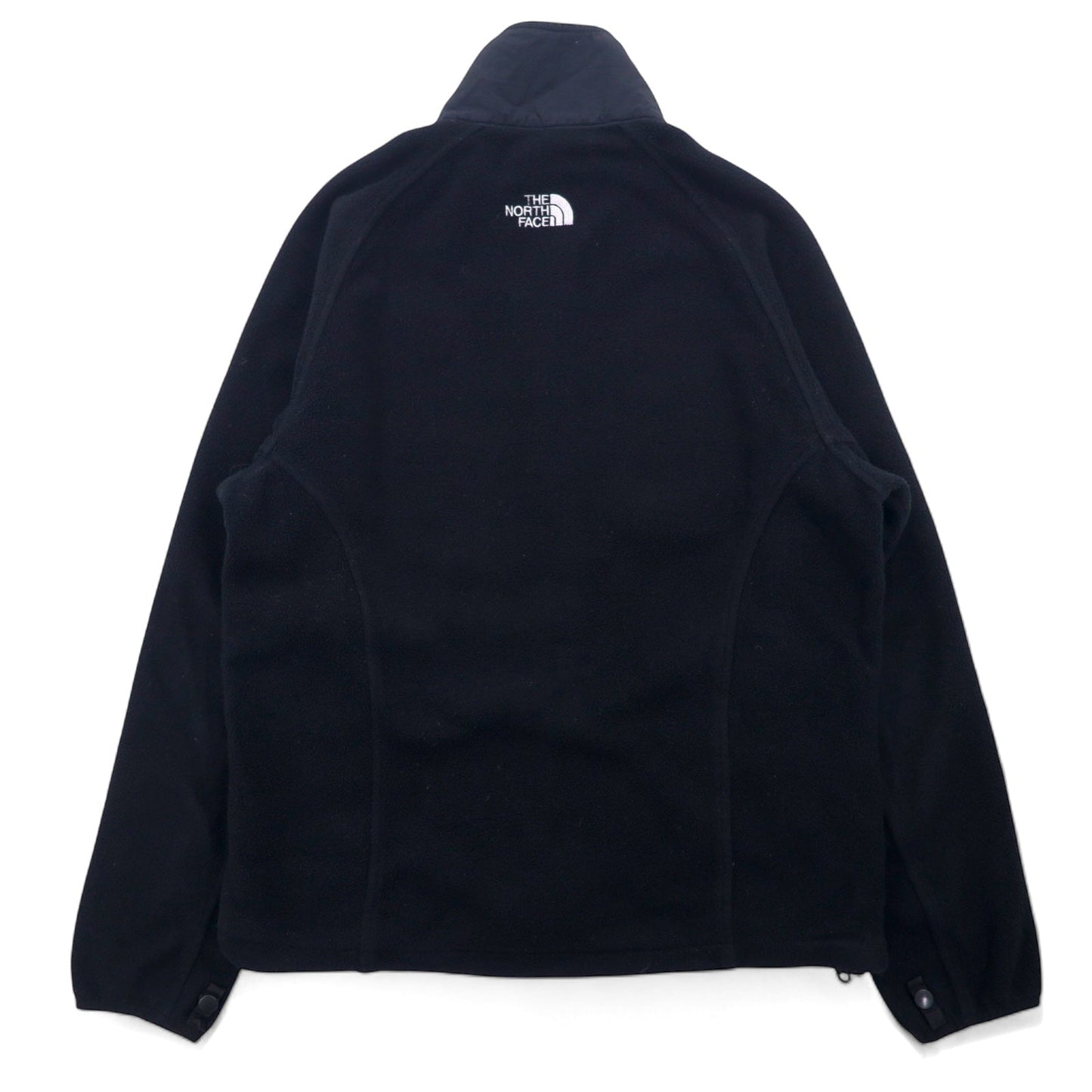 THE NORTH FACE ポーラテック POLARTEC フリースジャケット M ブラック ポリエステル センターロゴ 刺繍 ドローコード