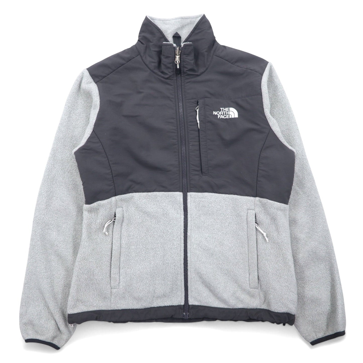 THE NORTH FACE デナリジャケット POLARTEC ポーラテック フリージャケット S グレー ポリエステル ロゴ刺繍