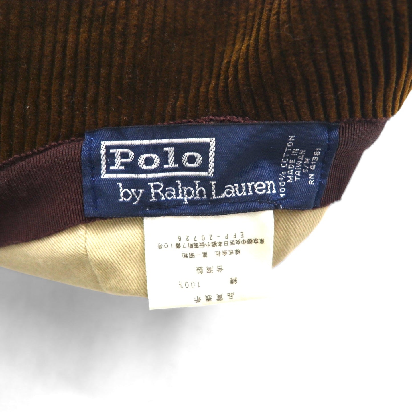 Polo by Ralph Lauren 90年代 コーデュロイ バケットハット S/M ブラウン コットン