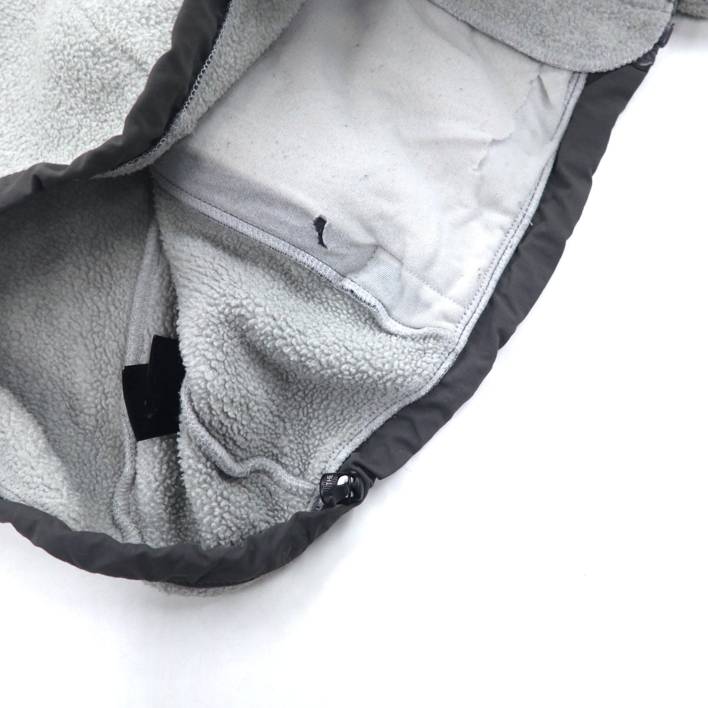 THE NORTH FACE デナリジャケット POLARTEC ポーラテック フリージャケット S グレー ポリエステル ロゴ刺繍