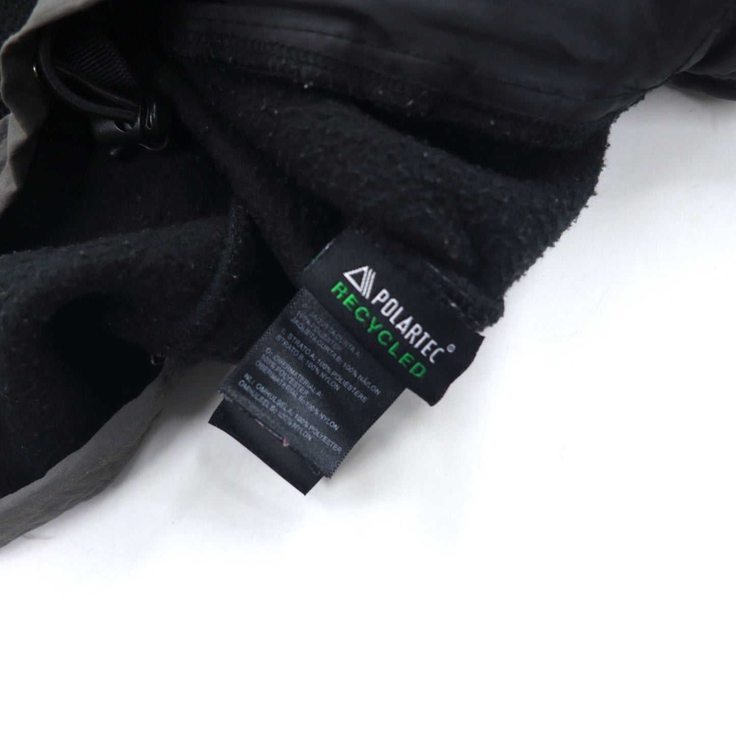 THE NORTH FACE デナリジャケット POLARTEC ポーラテック フリースジャケット S ブラック ポリエステル ロゴ 刺繍