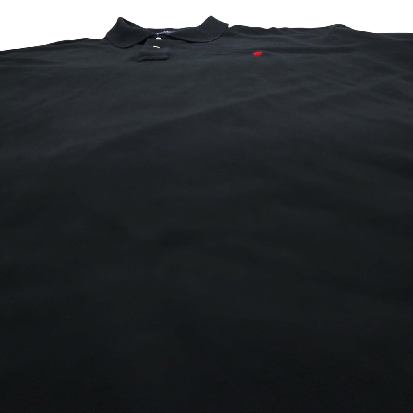 POLO RALPH LAUREN ポロシャツ 4XL BIG ビッグサイズ ブラック コットン 鹿の子 スモールポニー刺繍