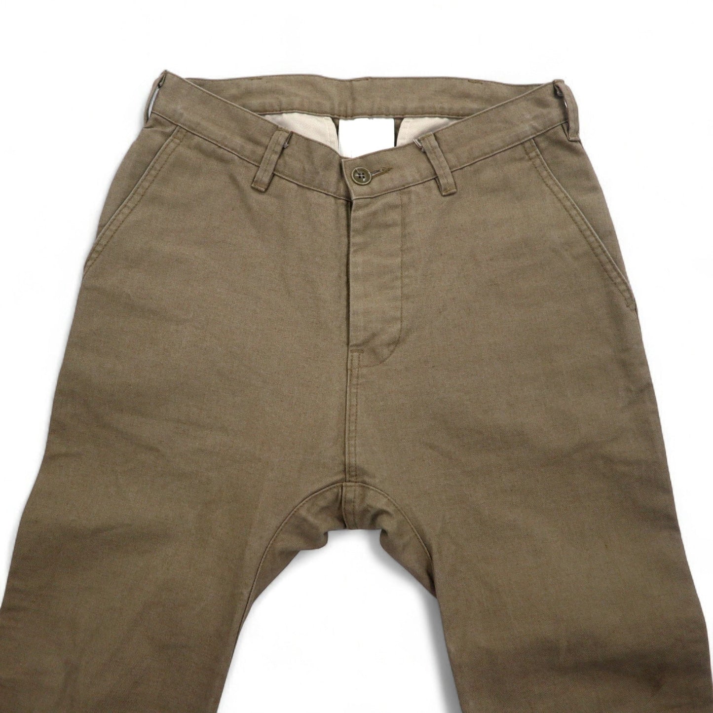 one gravity × International Gallery BEAMS サルエルパンツ S ベージュ コットン 日本製