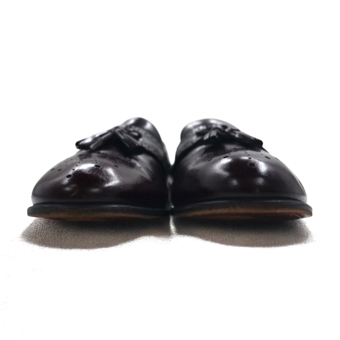 DUCCIO PAPINI イタリア製 メダリオン タッセル ローファー 28cm ボルドー レザー