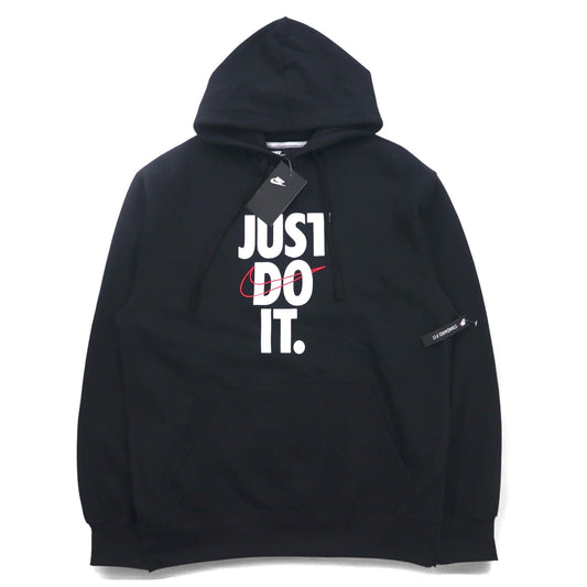 NIKE プルオーバーパーカー M ブラック JUST DO IT HOODIE 928717-010 パキスタン製 未使用品