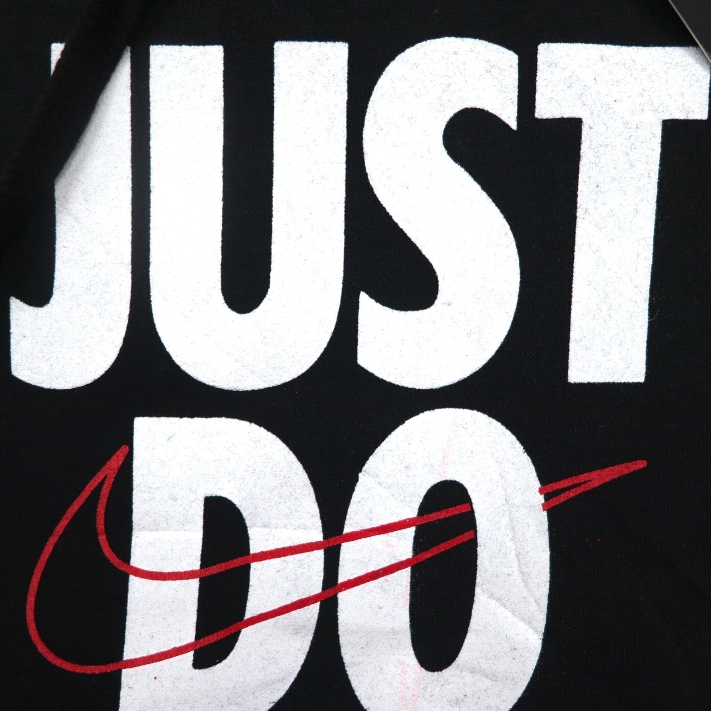 NIKE プルオーバーパーカー M ブラック JUST DO IT HOODIE 928717-010 パキスタン製 未使用品